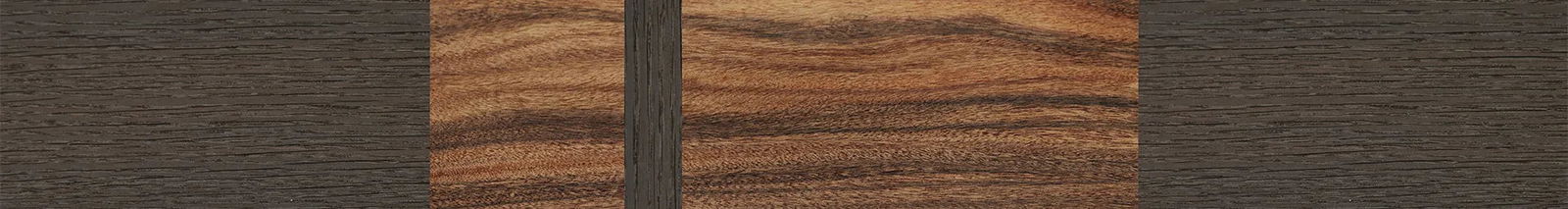 Fumed Oak,Santos Rosewood Dark: Splice - The Rebel - Round - SIRIS wood optic