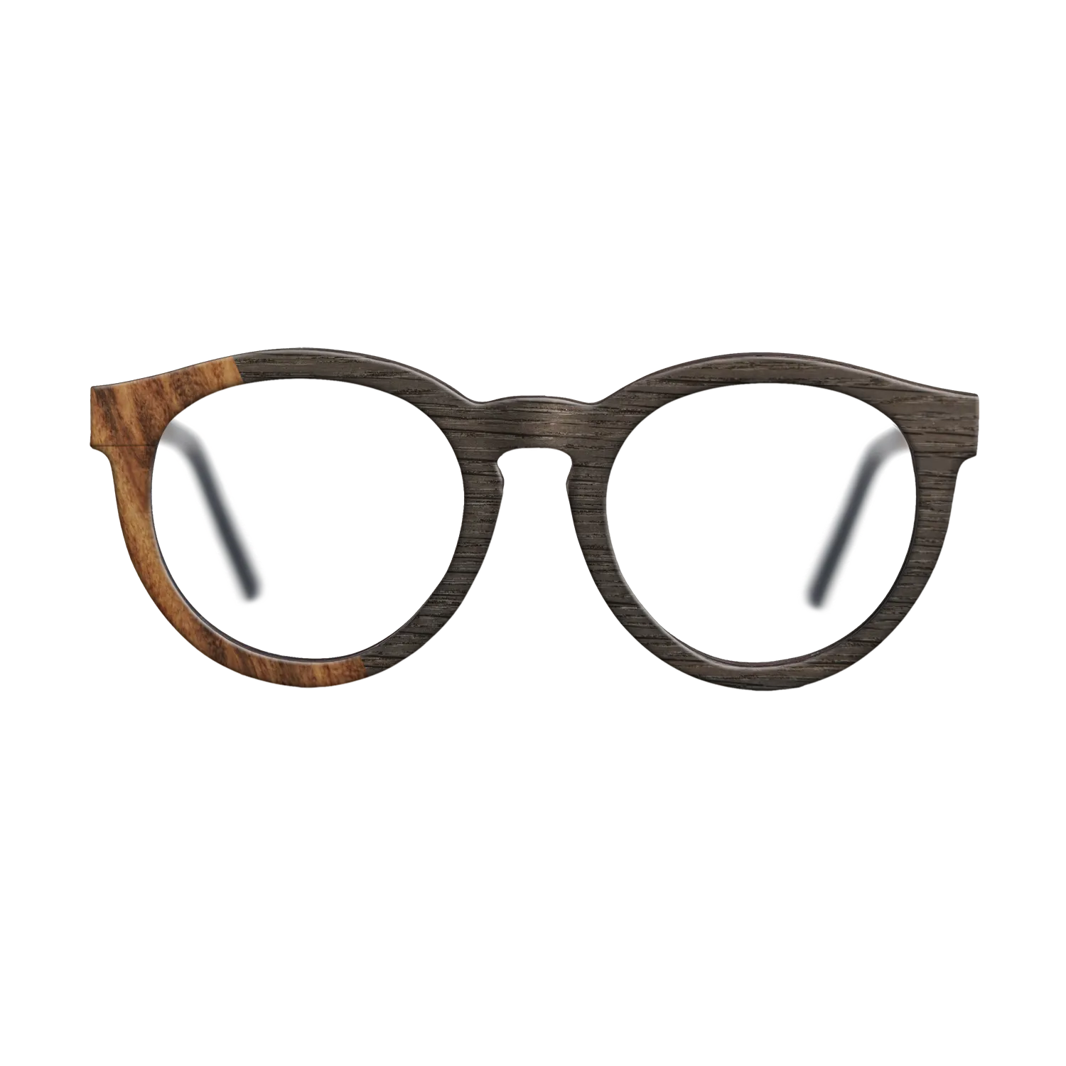 Fumed Oak,Santos Rosewood Light: Bauhaus - The Rebel - Round - SIRIS wood optic