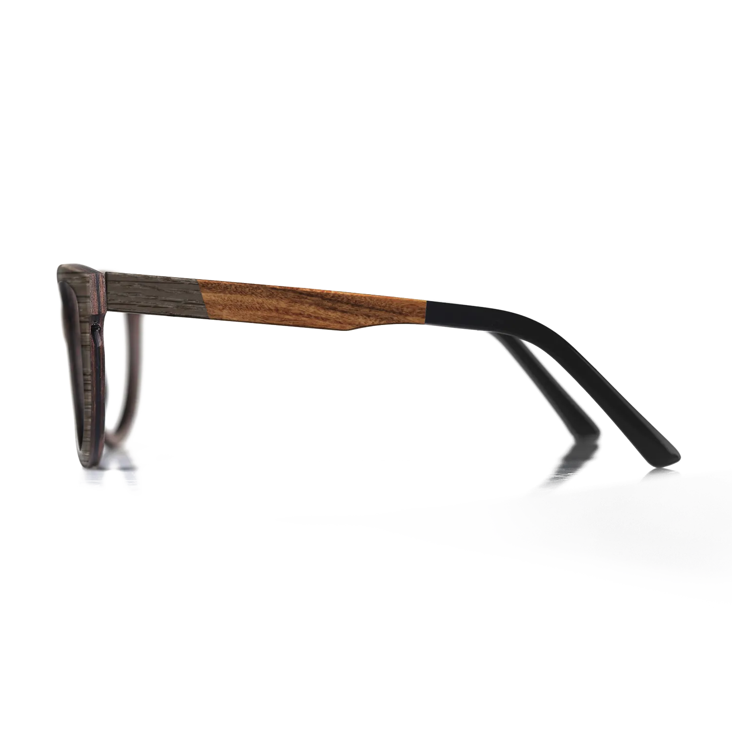 Fumed Oak,Santos Rosewood Light: Bauhaus - The Rebel - Round - SIRIS wood optic