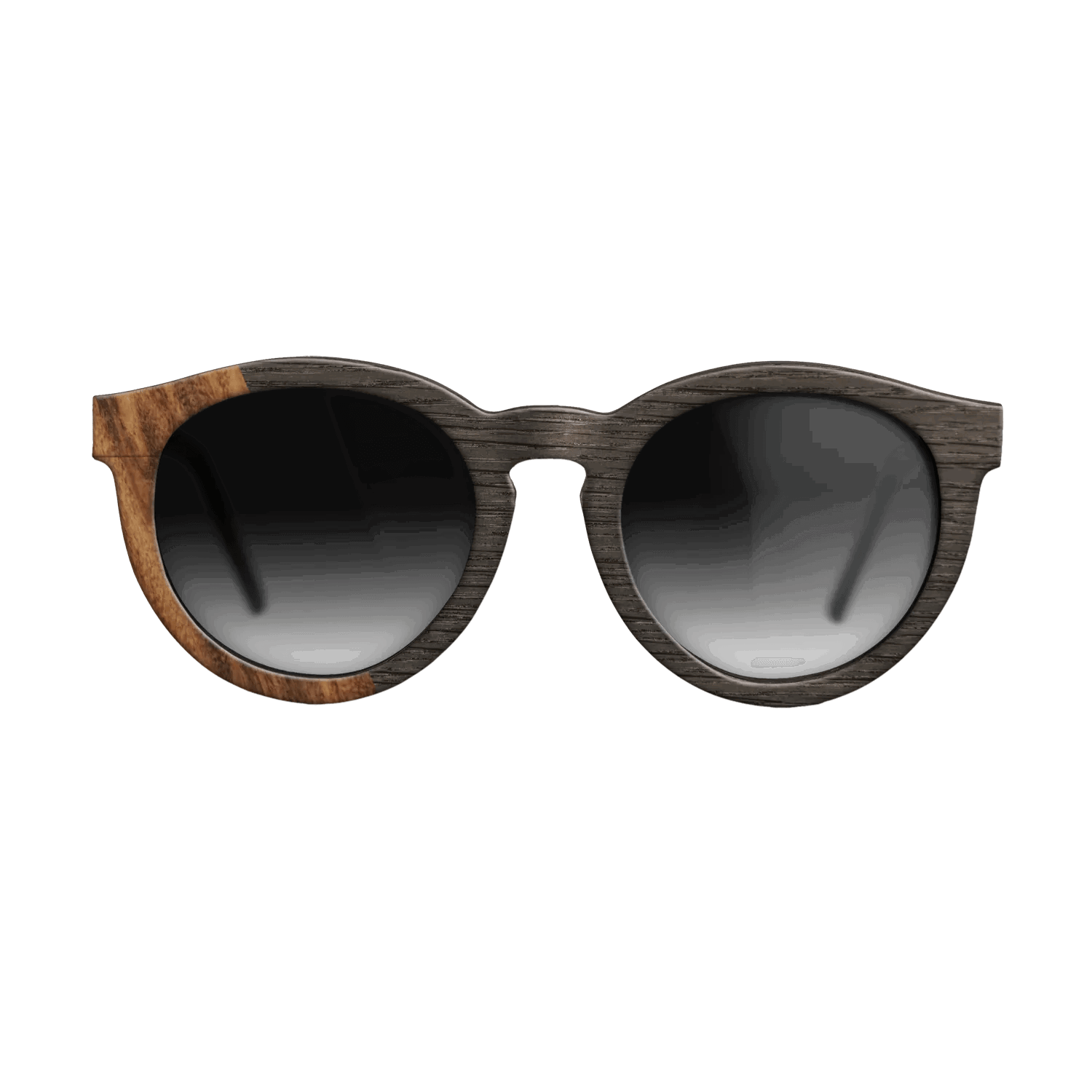 Fumed Oak,Santos Rosewood Light: Bauhaus - The Rebel - Round - SIRIS wood optic