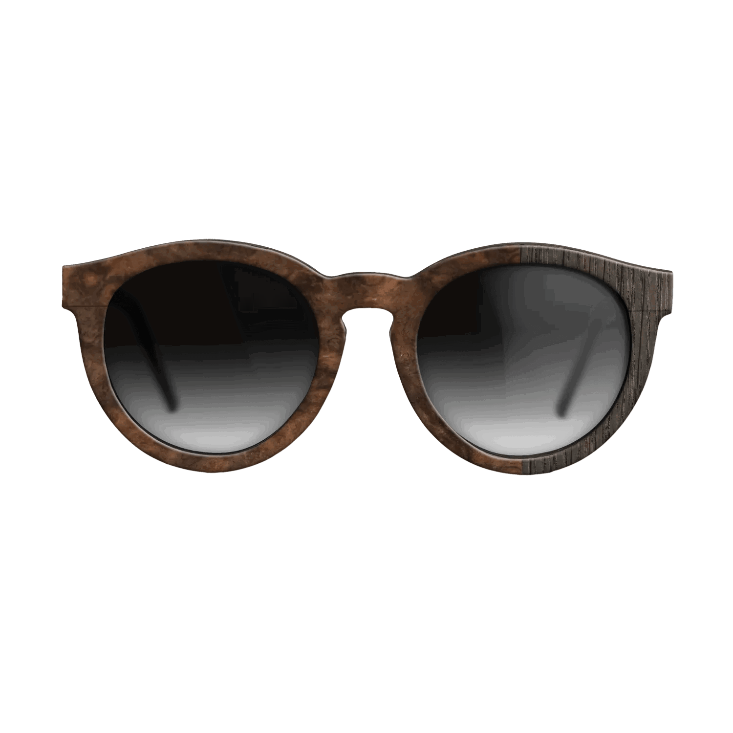 Fumed Oak,Walnut Burl: Splice - The Rebel - Round - SIRIS wood optic