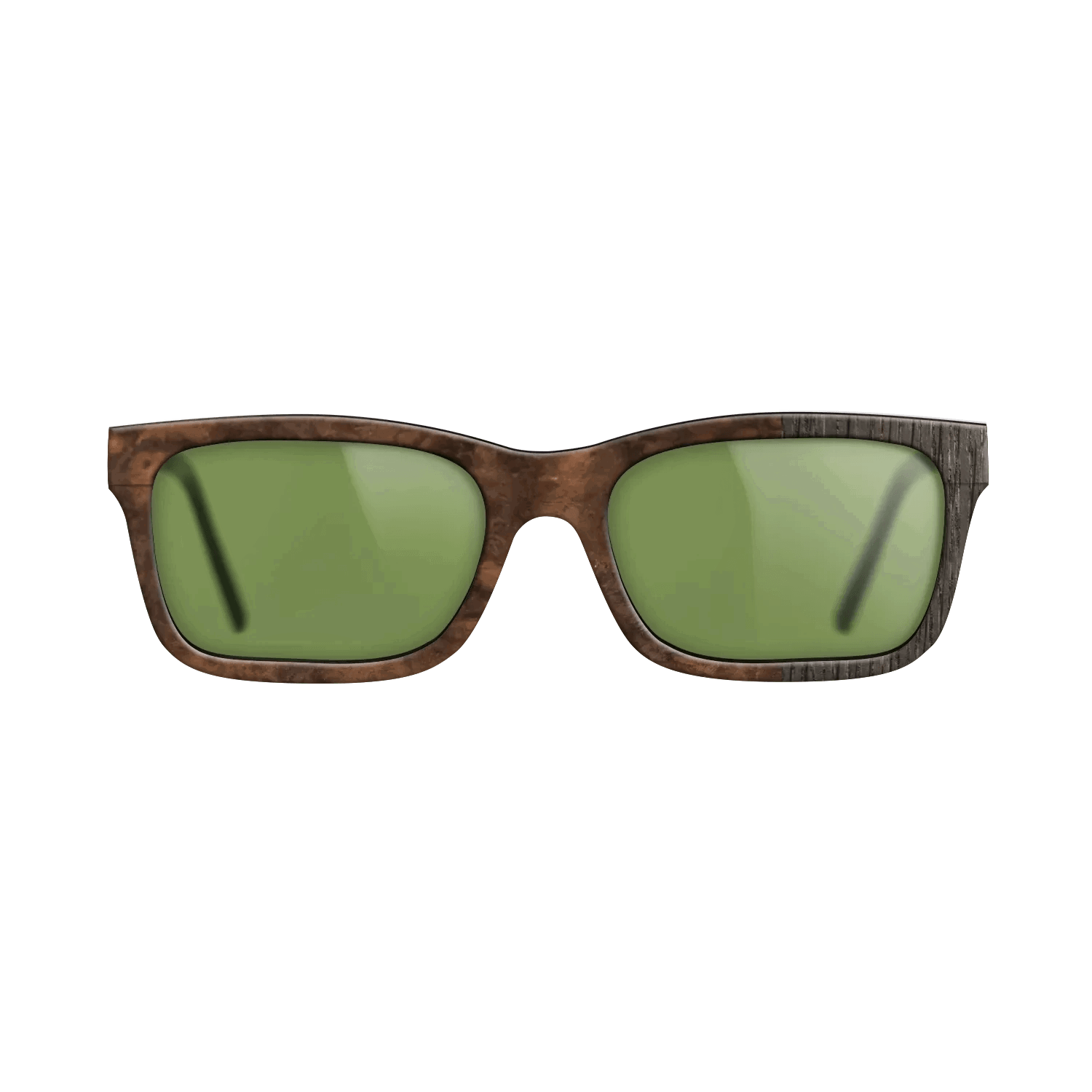 Fumed Oak,Walnut Burl: Splice - The Sage - Rectangle - SIRIS wood optic