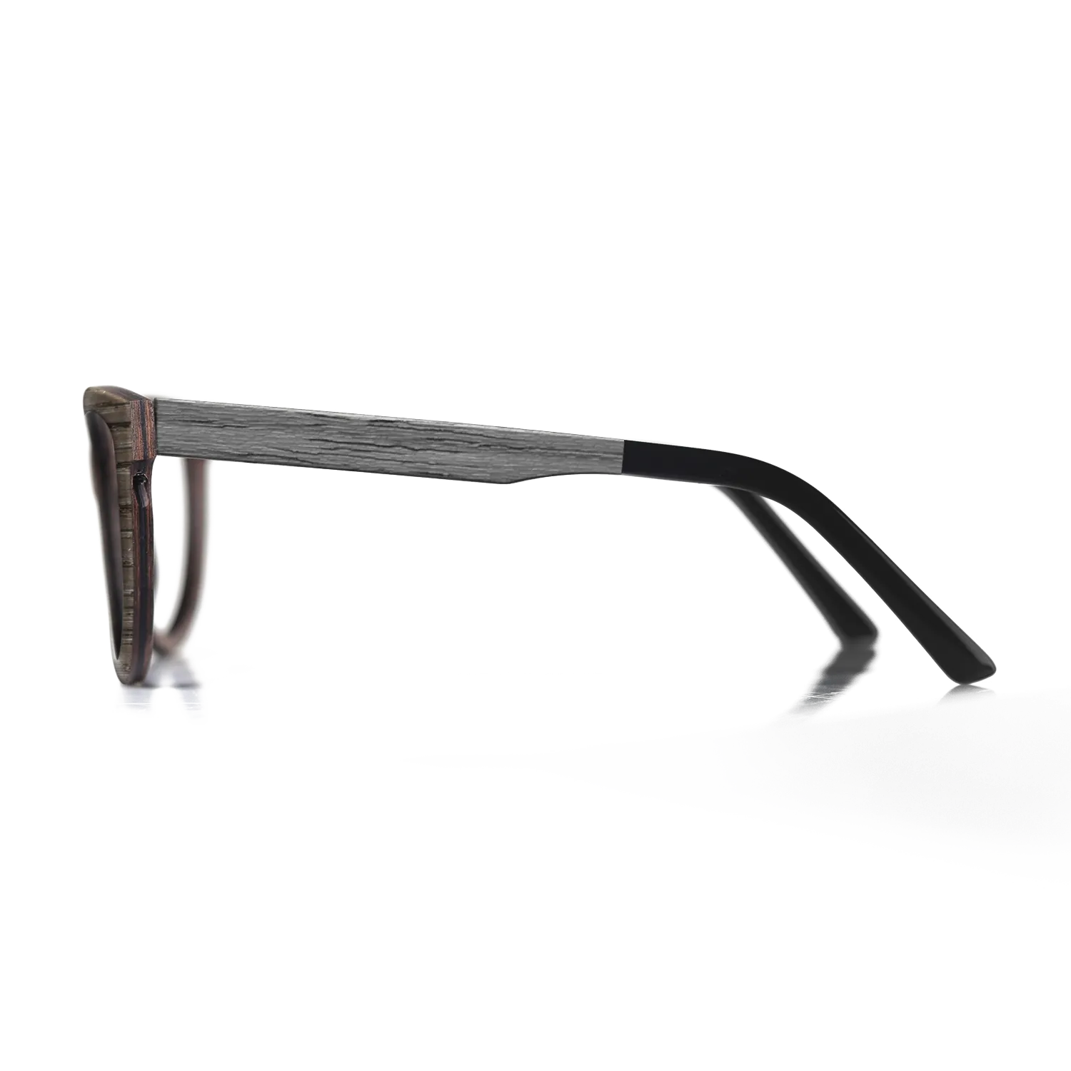 Fumed Oak,Walnut Burl,Wenge: Angle Cut - The Rebel - Round - SIRIS wood optic