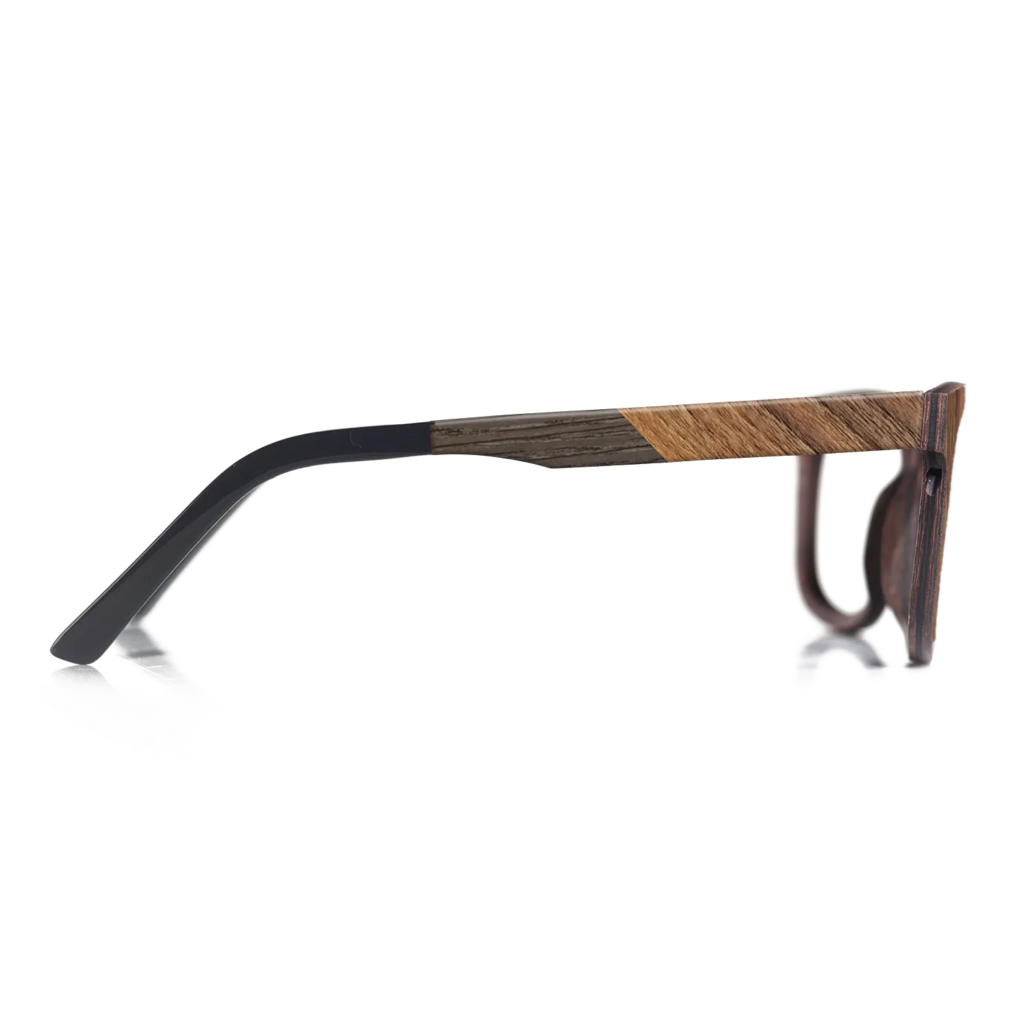 Fumed Oak,Walnut Claro Dark: Angle Cut - The Sage - Rectangle - 918 - SIRIS wood optic