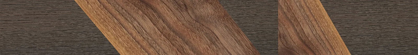 Fumed Oak,Walnut Claro Dark: Angle Cut - The Sage - Rectangle - 918 - SIRIS wood optic