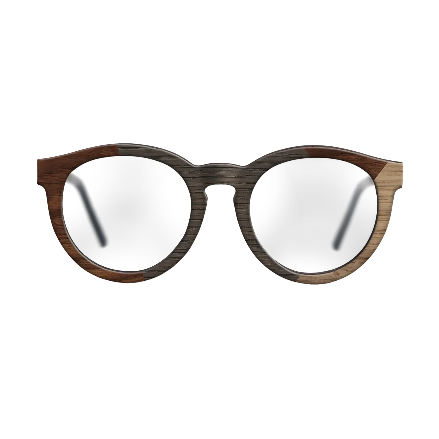 Fumed Oak,Walnut Claro Dark,Walnut: Straight Grain: Angle Cut - The Rebel - Round - SIRIS wood optic