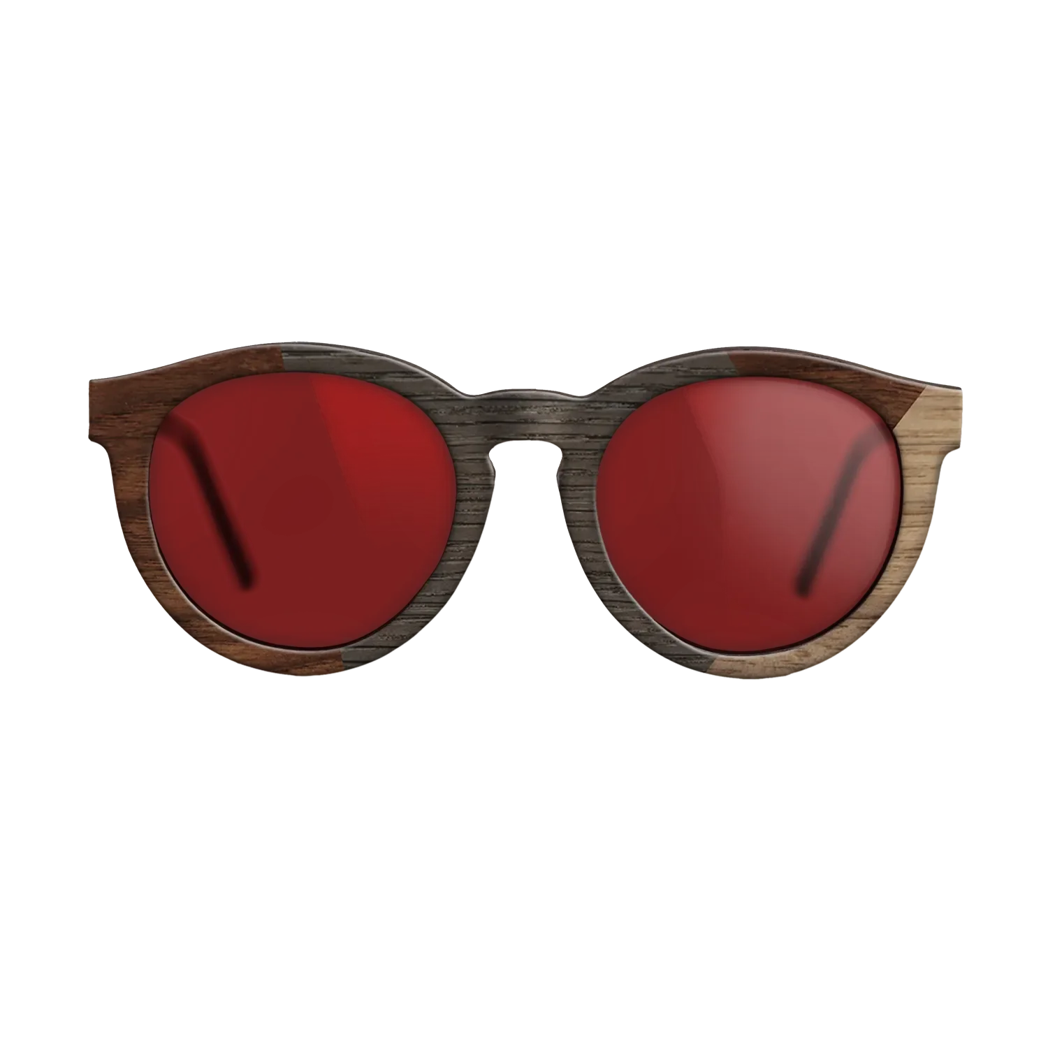 Fumed Oak,Walnut Claro Dark,Walnut: Straight Grain: Angle Cut - The Rebel - Round - SIRIS wood optic
