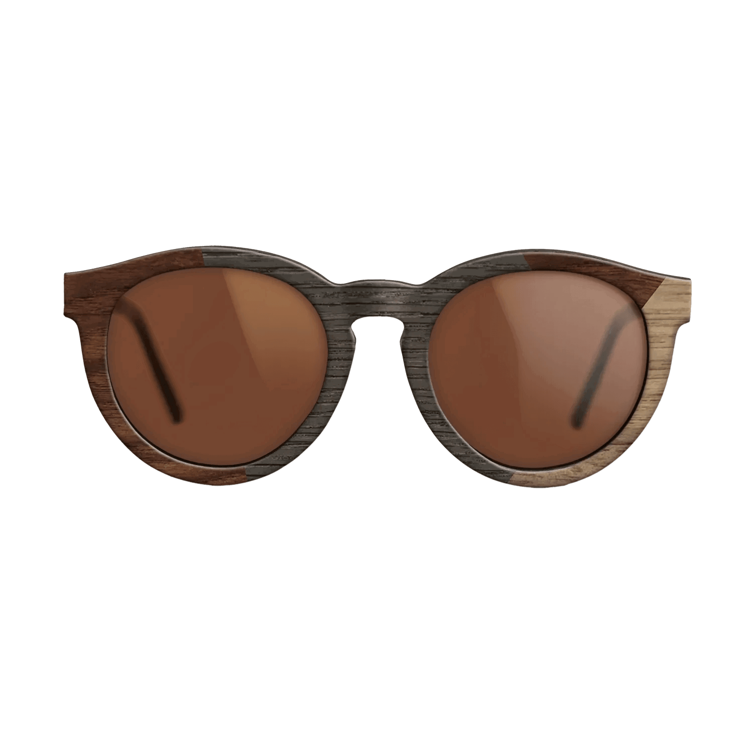 Fumed Oak,Walnut Claro Dark,Walnut: Straight Grain: Angle Cut - The Rebel - Round - SIRIS wood optic
