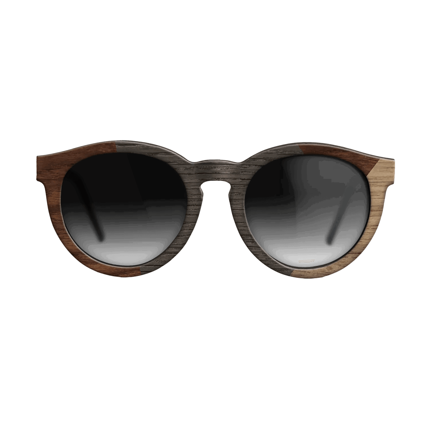 Fumed Oak,Walnut Claro Dark,Walnut: Straight Grain: Angle Cut - The Rebel - Round - SIRIS wood optic
