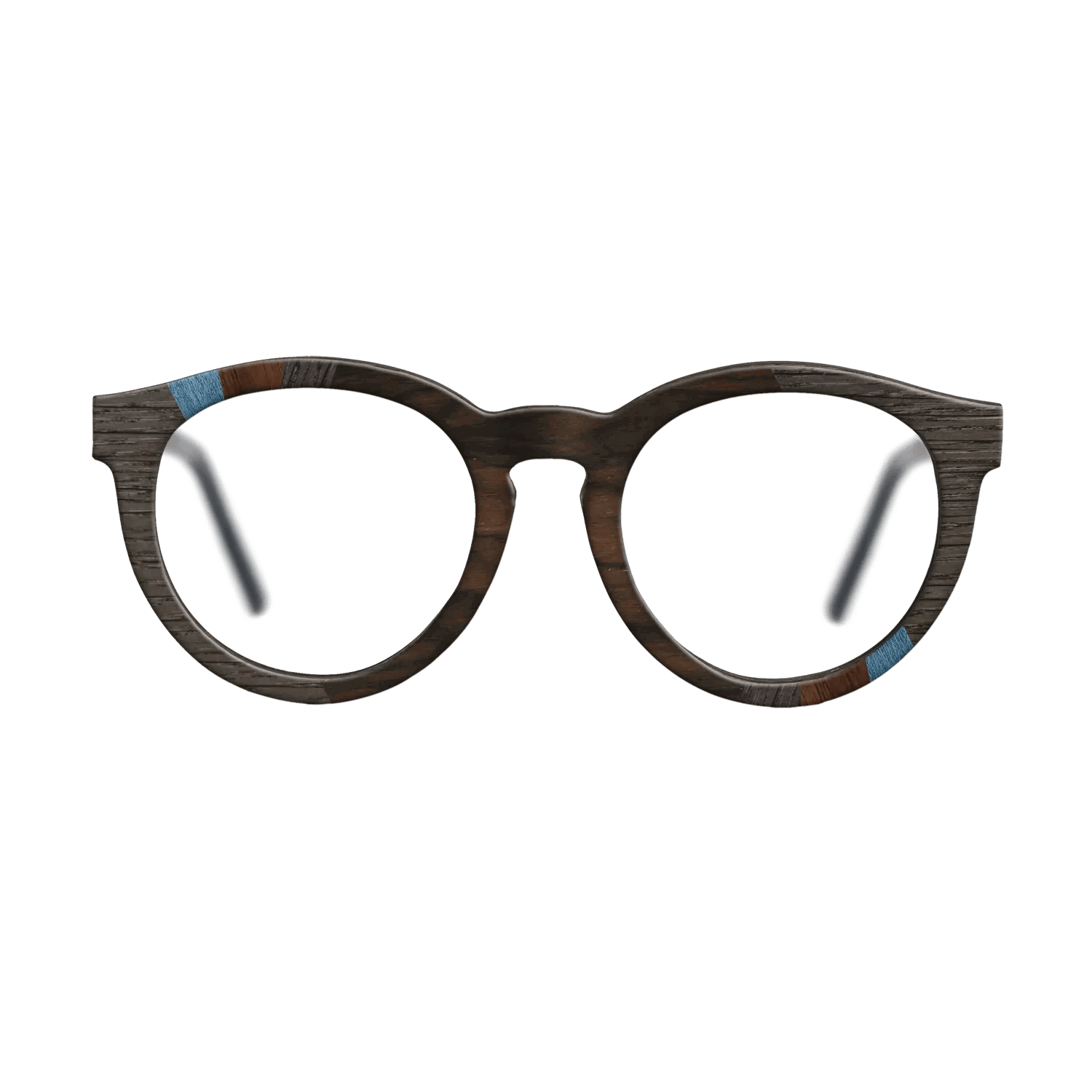 Fumed Oak,Walnut Claro Light,Poplar Dyed: Blue Denim,Poplar Dyed: Grey,Ziricote Dark Quartered,Walnut: Straight Grain: Fractal - The Rebel - Round - SIRIS wood optic