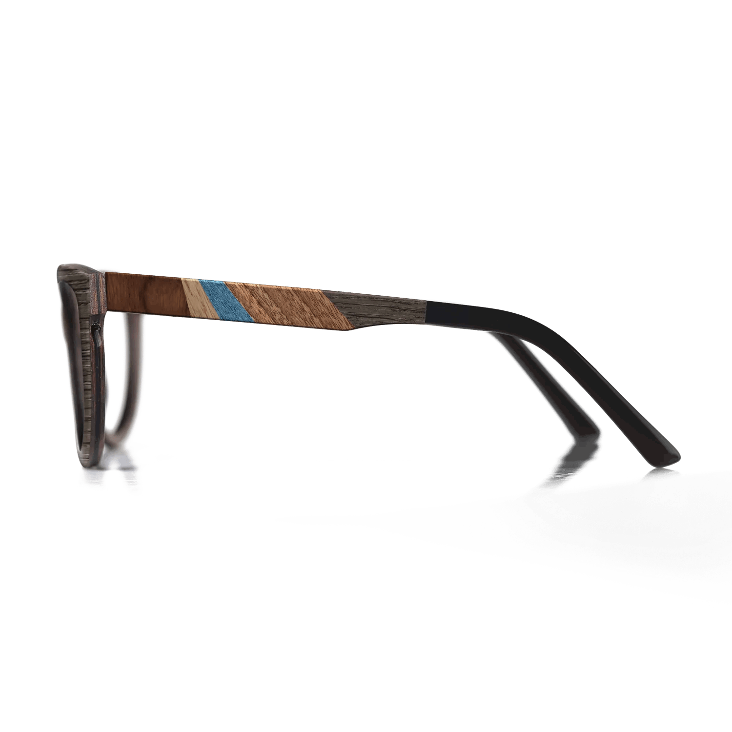 Fumed Oak,Walnut Claro Light,Poplar Dyed: Blue Denim,Poplar Dyed: Grey,Ziricote Dark Quartered,Walnut: Straight Grain: Fractal - The Rebel - Round - SIRIS wood optic