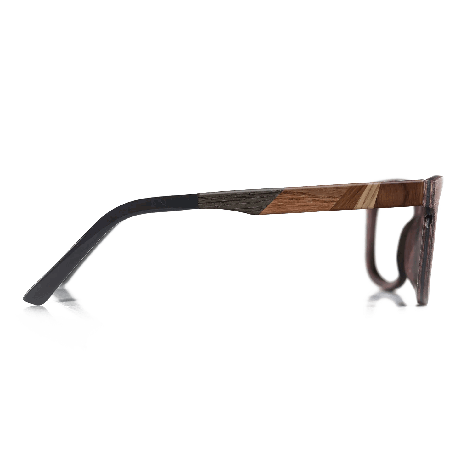 Fumed Oak,Walnut Claro Light,Poplar Dyed: Red,Ziricote Dark Quartered,Poplar Dyed: Grey: Fractal - The Hero - Square - SIRIS wood optic