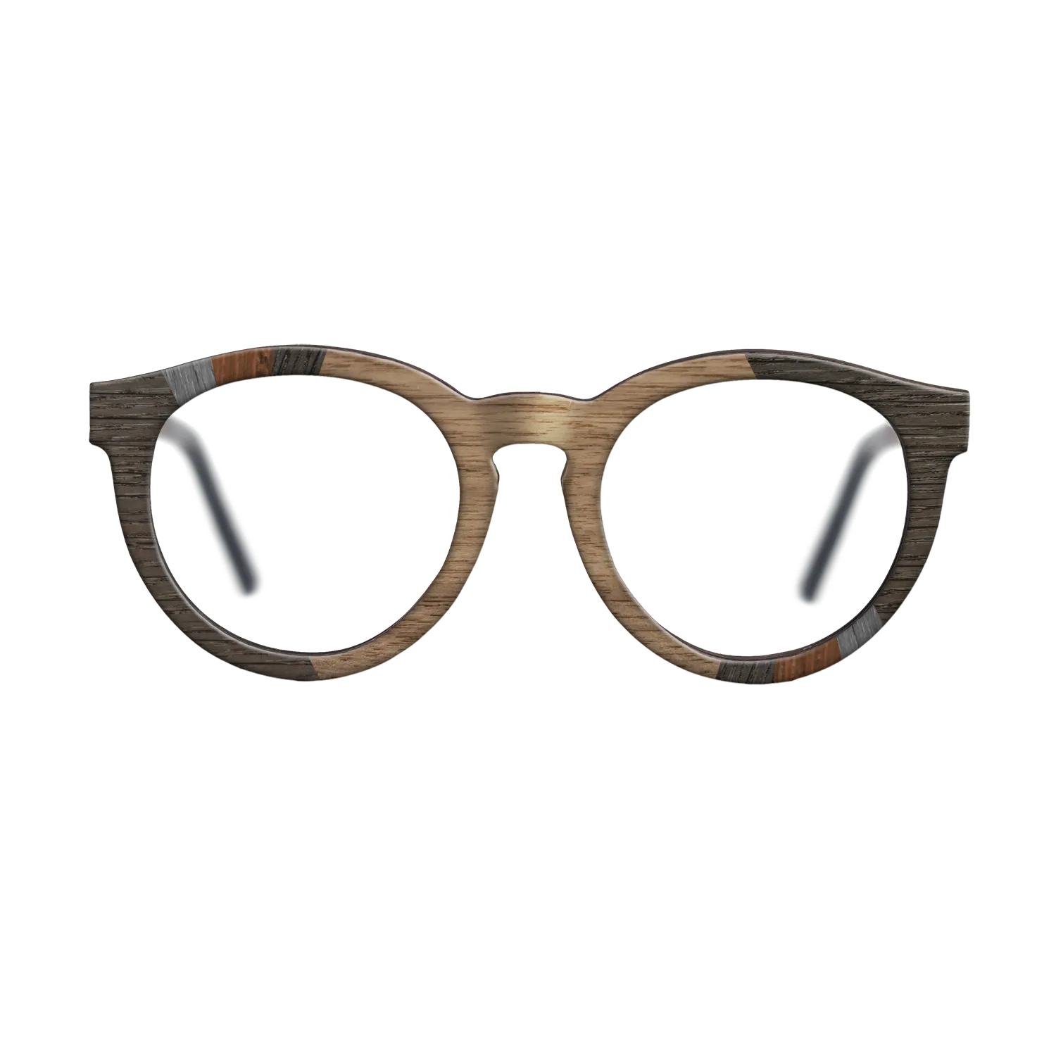 Fumed Oak,Walnut Claro Light,Poplar Dyed: Red,Ziricote Dark Quartered,Poplar Dyed: Grey: Fractal - The Rebel - Round - SIRIS wood optic