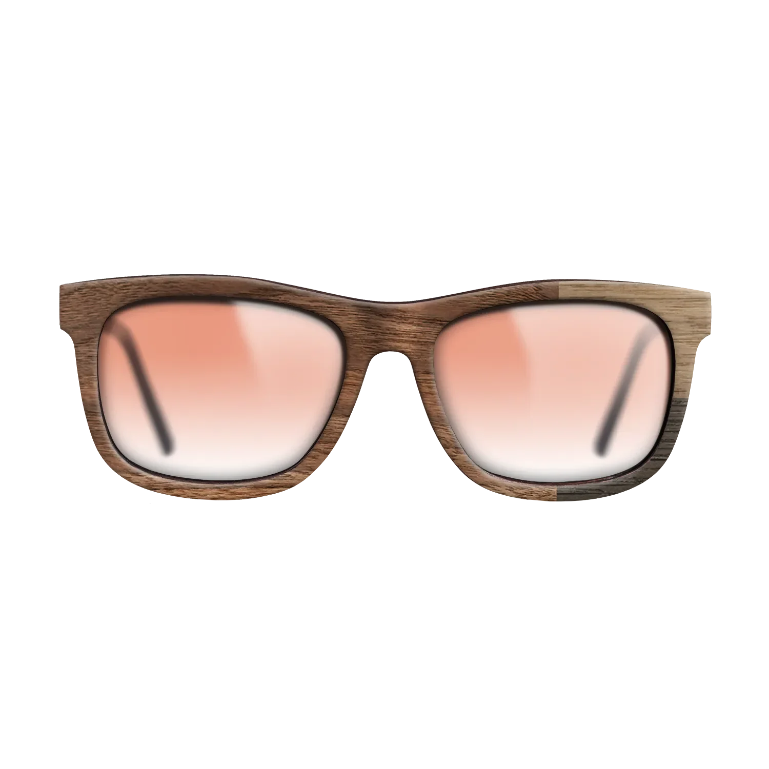 Fumed Oak,Walnut Claro Light,Walnut: Straight Grain: Cubic Cuts - The Hero - Square - SIRIS wood optic