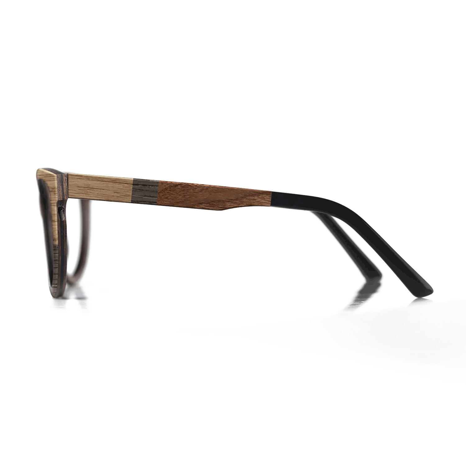 Fumed Oak,Walnut Claro Light,Walnut: Straight Grain: Cubic Cuts - The Maiden - Cat - SIRIS wood optic