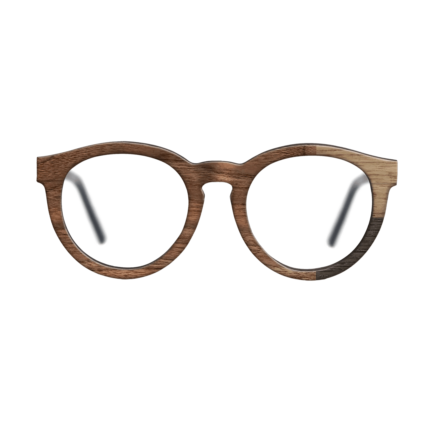 Fumed Oak,Walnut Claro Light,Walnut: Straight Grain: Cubic Cuts - The Rebel - Round - SIRIS wood optic