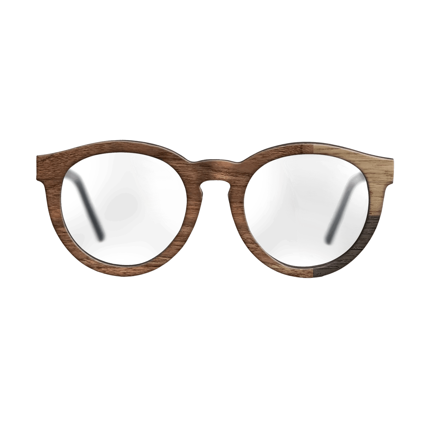 Fumed Oak,Walnut Claro Light,Walnut: Straight Grain: Cubic Cuts - The Rebel - Round - SIRIS wood optic