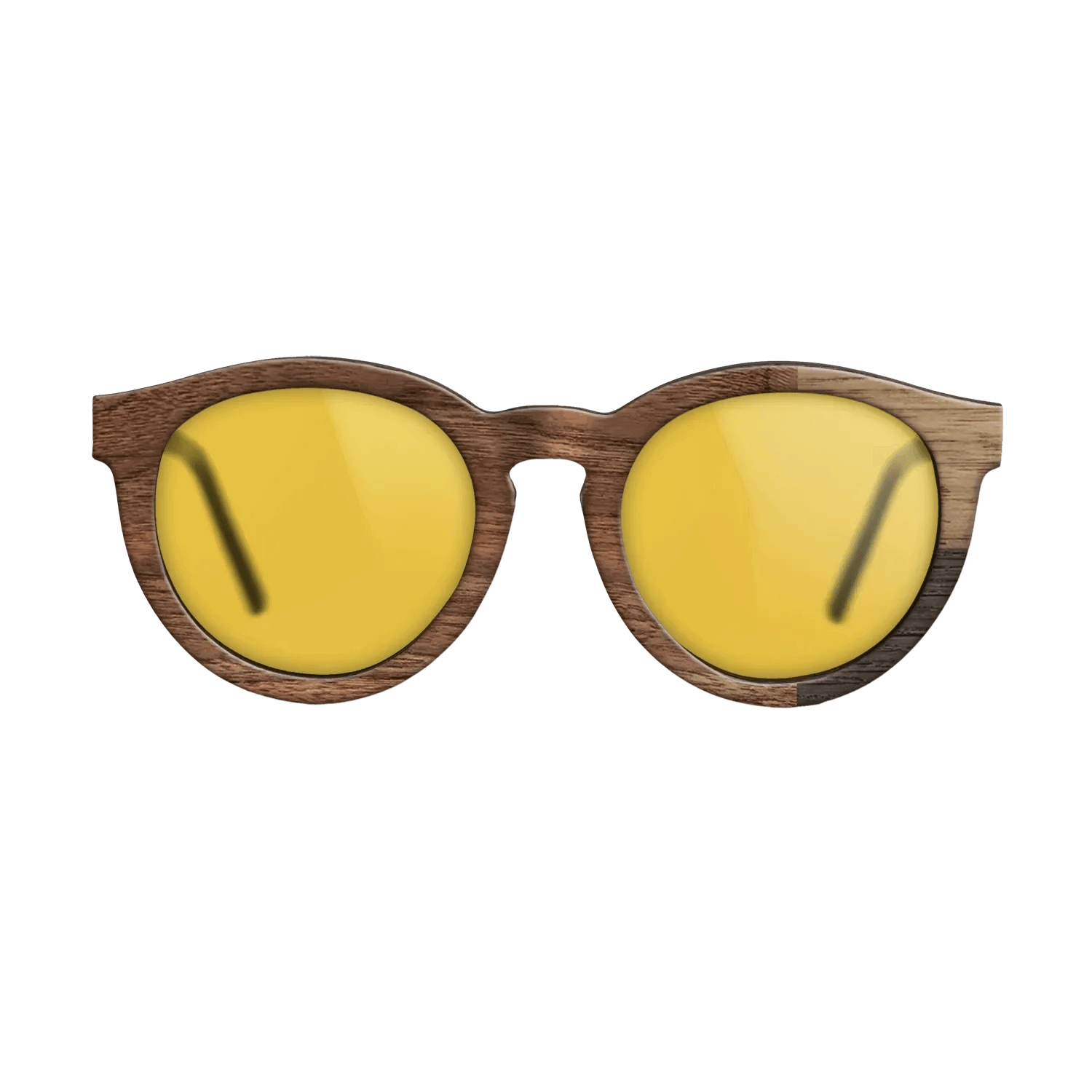 Fumed Oak,Walnut Claro Light,Walnut: Straight Grain: Cubic Cuts - The Rebel - Round - SIRIS wood optic