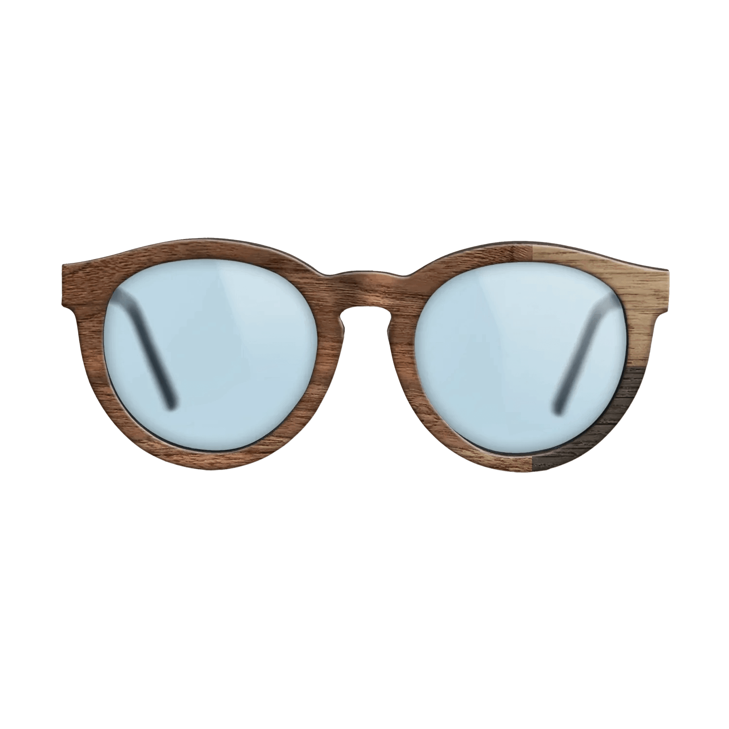 Fumed Oak,Walnut Claro Light,Walnut: Straight Grain: Cubic Cuts - The Rebel - Round - SIRIS wood optic