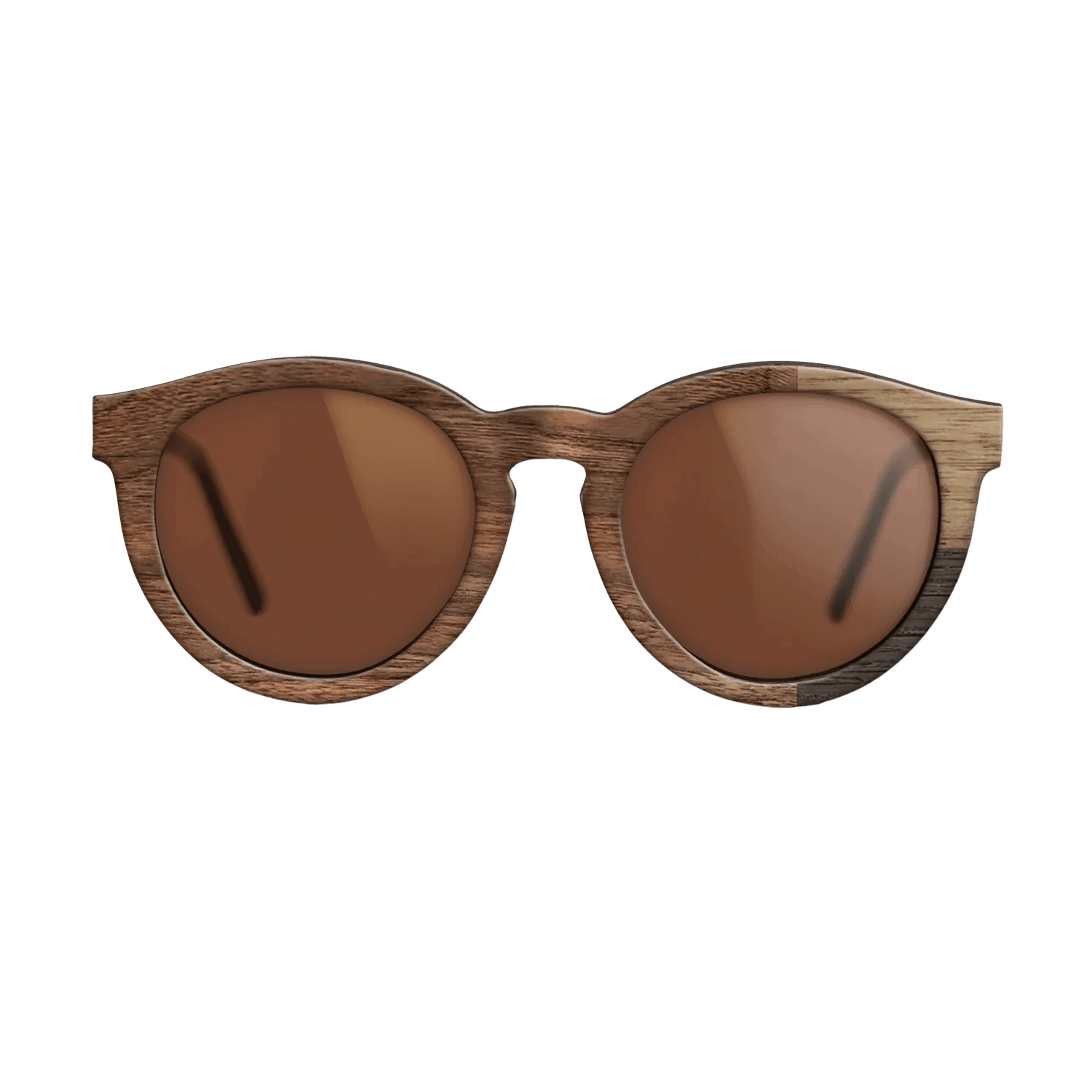 Fumed Oak,Walnut Claro Light,Walnut: Straight Grain: Cubic Cuts - The Rebel - Round - SIRIS wood optic