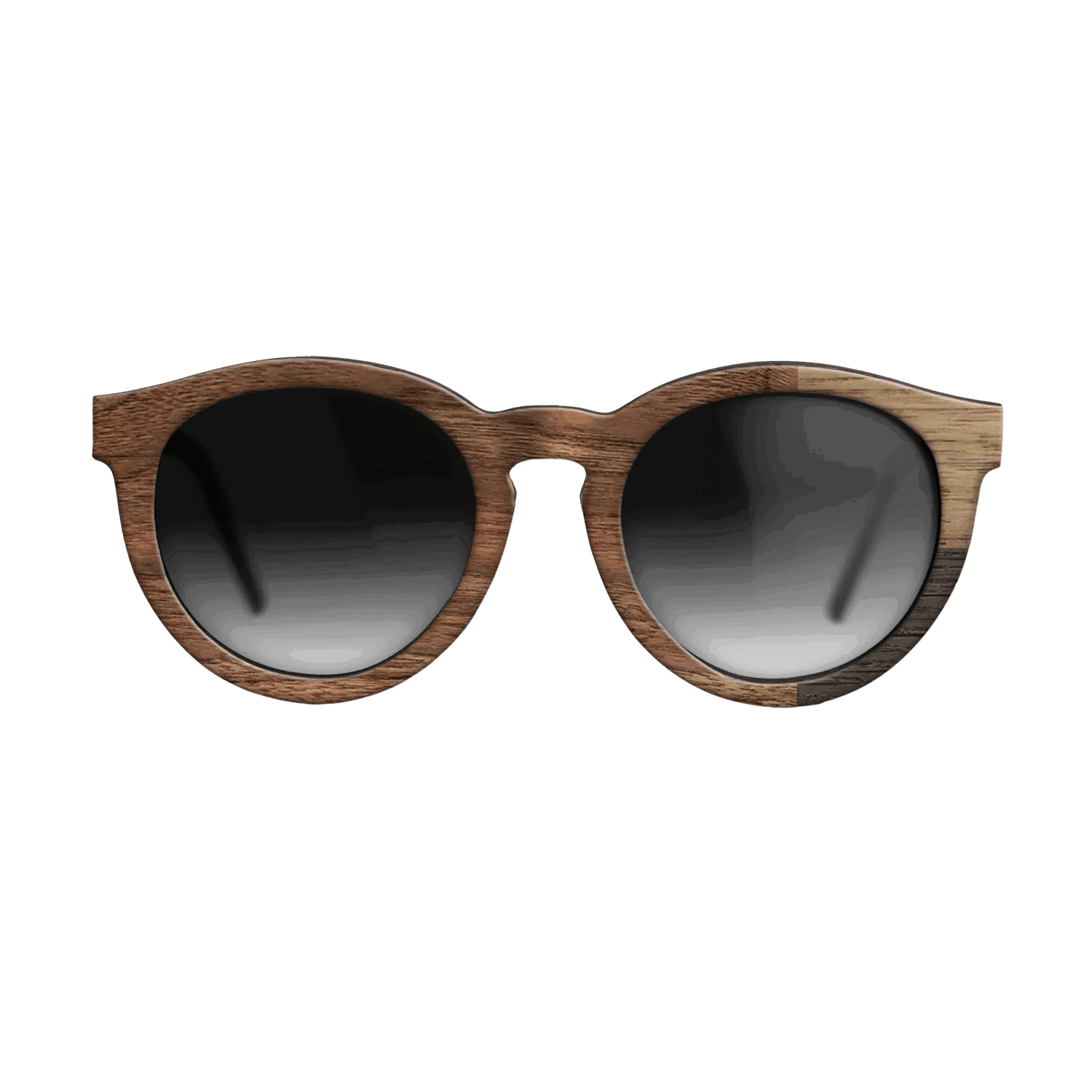 Fumed Oak,Walnut Claro Light,Walnut: Straight Grain: Cubic Cuts - The Rebel - Round - SIRIS wood optic