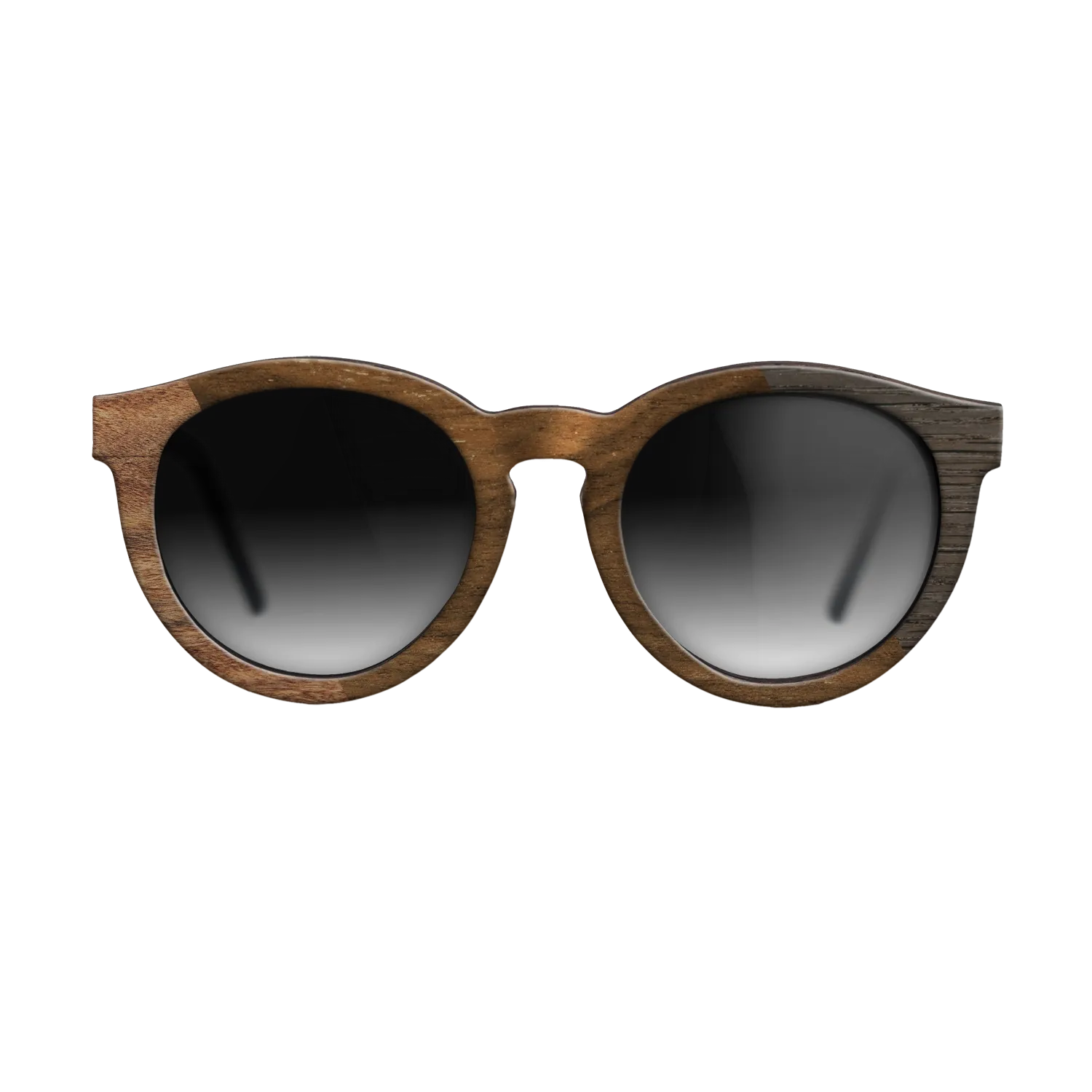 Fumed Oak,Walnut Claro Light,Ziricote Dark Quartered,Santos Rosewood Light: Bauhaus - The Rebel - Round - SIRIS wood optic