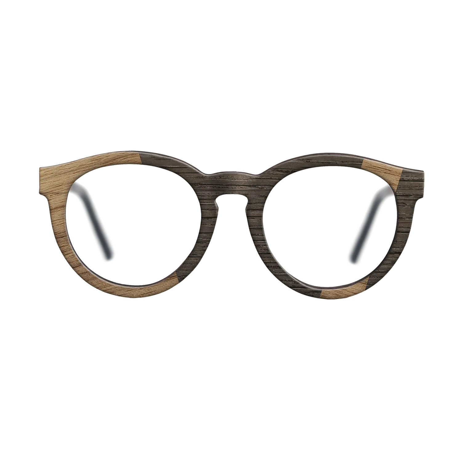 Fumed Oak,Walnut: Straight Grain: Angle Cut - The Rebel - Round - 1783 - SIRIS wood optic