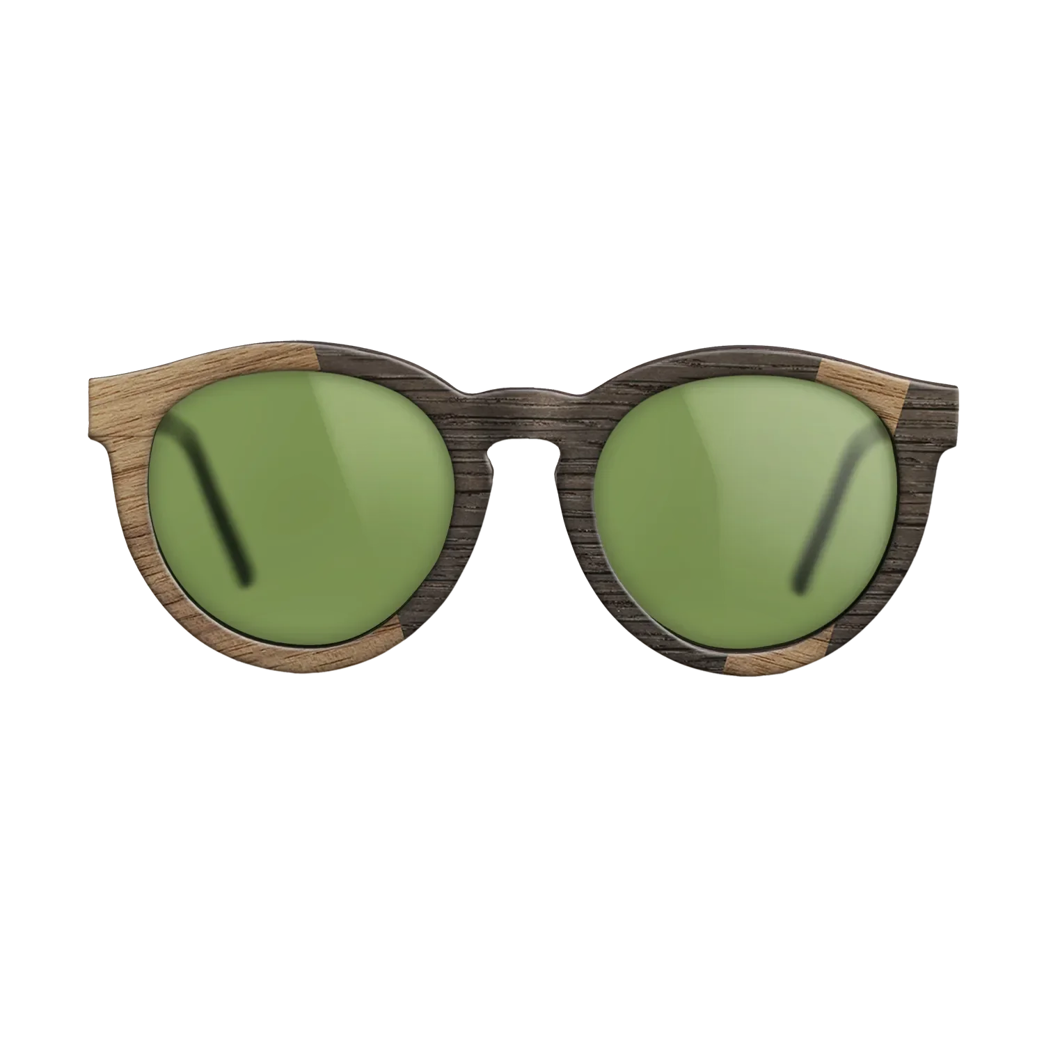 Fumed Oak,Walnut: Straight Grain: Angle Cut - The Rebel - Round - 1783 - SIRIS wood optic