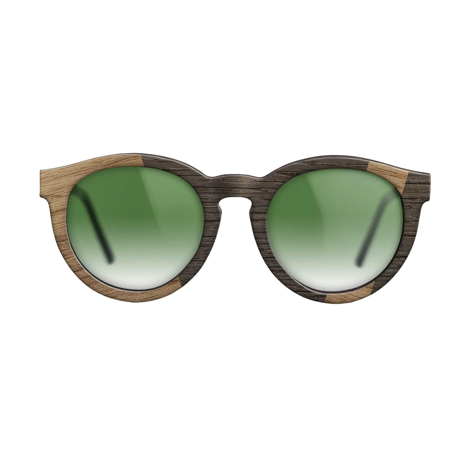 Fumed Oak,Walnut: Straight Grain: Angle Cut - The Rebel - Round - 1783 - SIRIS wood optic