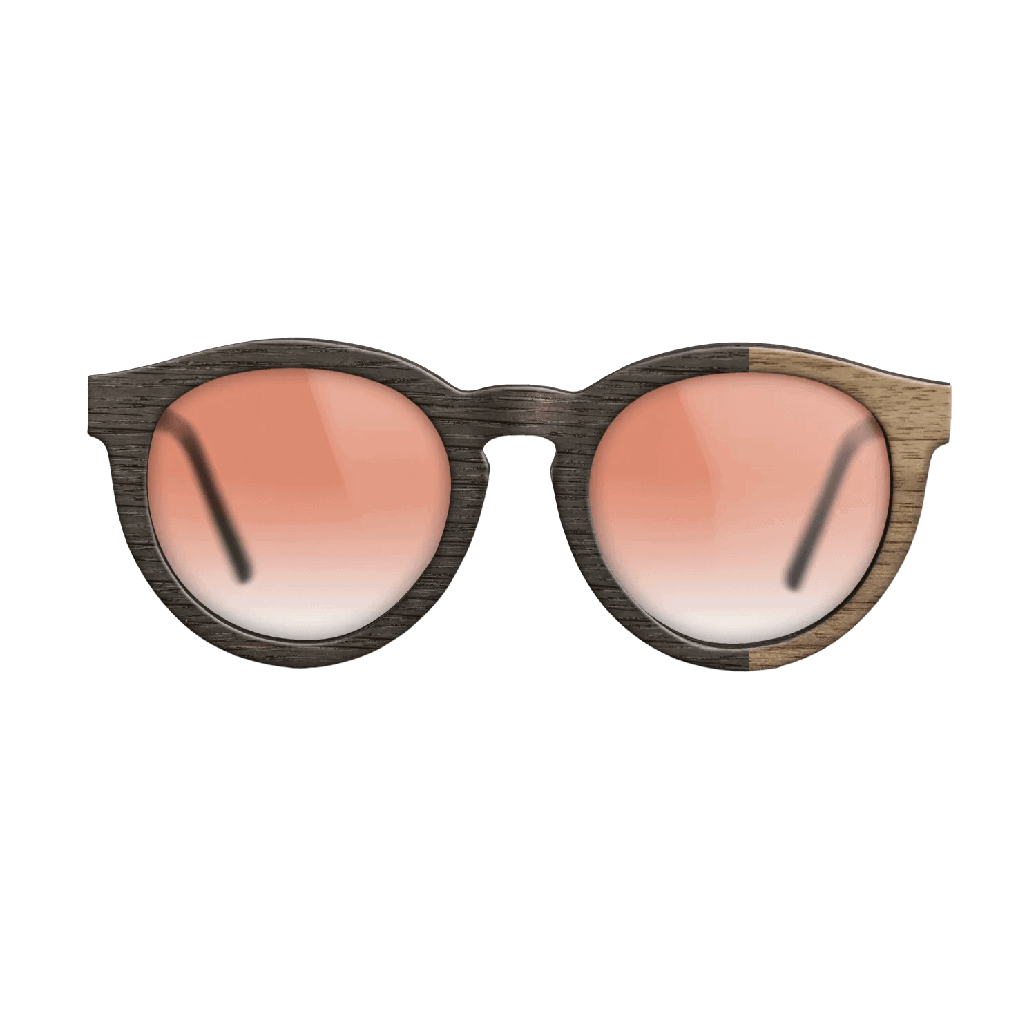 Fumed Oak,Walnut: Straight Grain: Bauhaus - The Rebel - Round - SIRIS wood optic