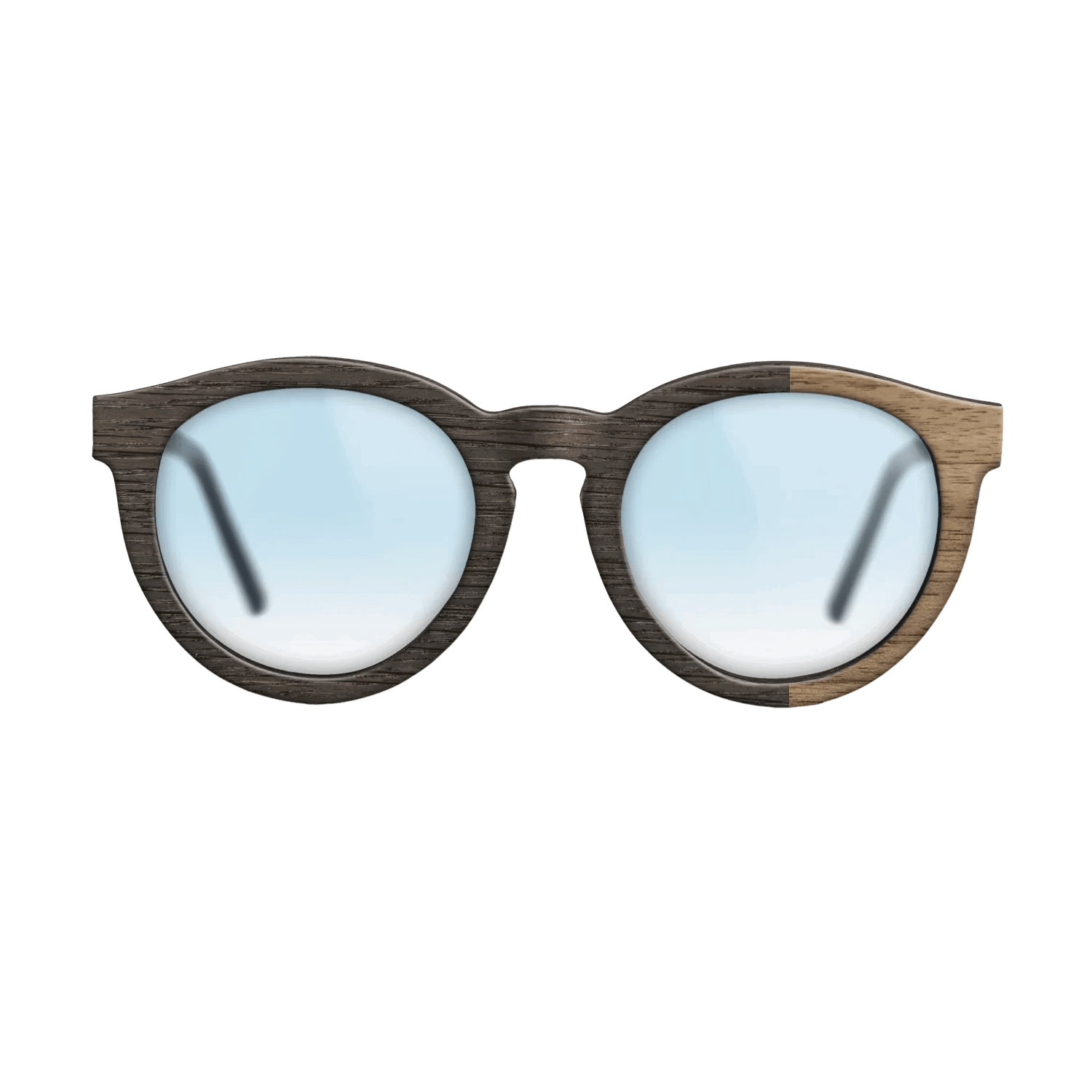 Fumed Oak,Walnut: Straight Grain: Bauhaus - The Rebel - Round - SIRIS wood optic