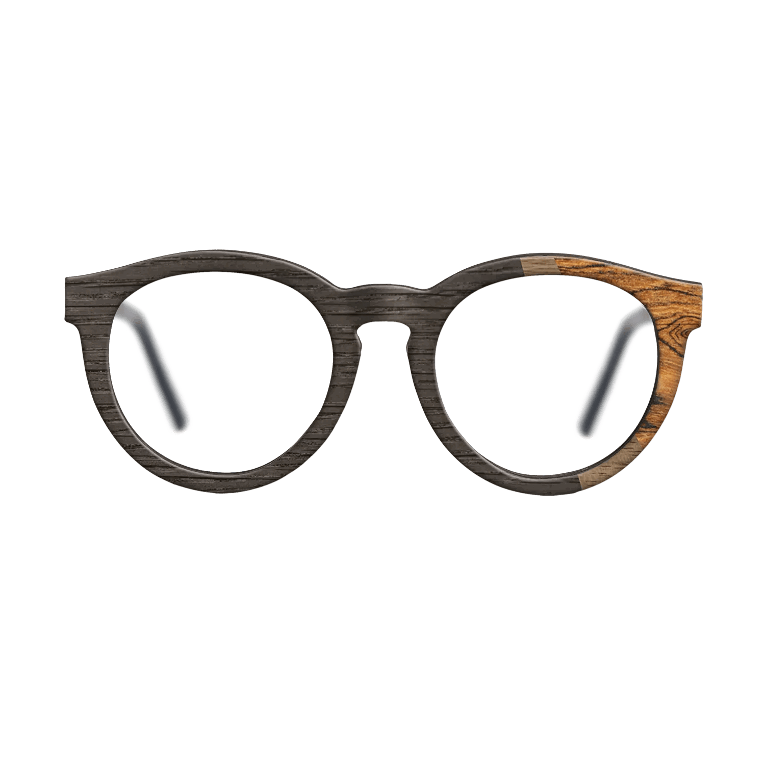 Fumed Oak,Walnut: Straight Grain,Bocote: Angle Cut - The Rebel - Round - SIRIS wood optic