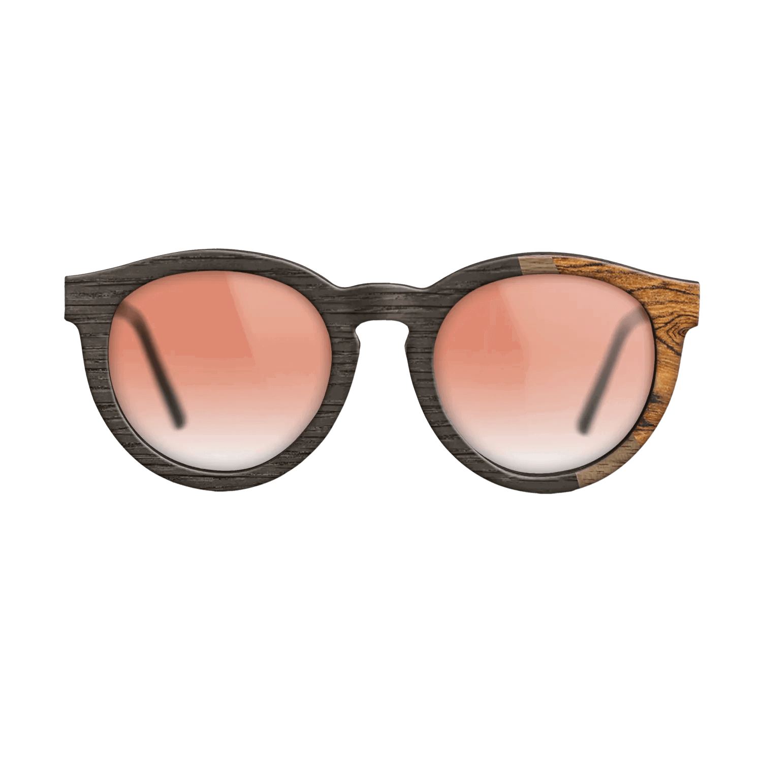 Fumed Oak,Walnut: Straight Grain,Bocote: Angle Cut - The Rebel - Round - SIRIS wood optic