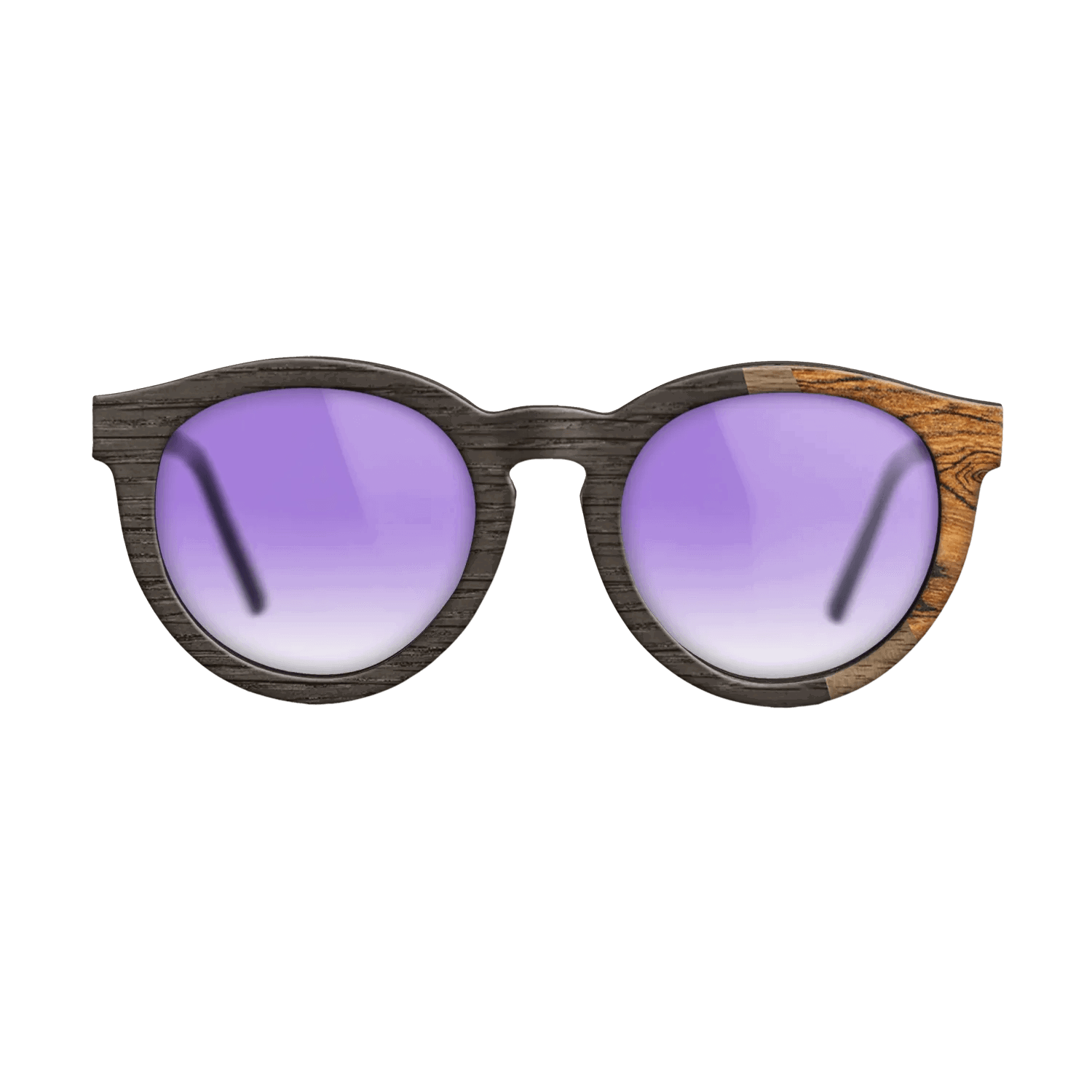 Fumed Oak,Walnut: Straight Grain,Bocote: Angle Cut - The Rebel - Round - SIRIS wood optic