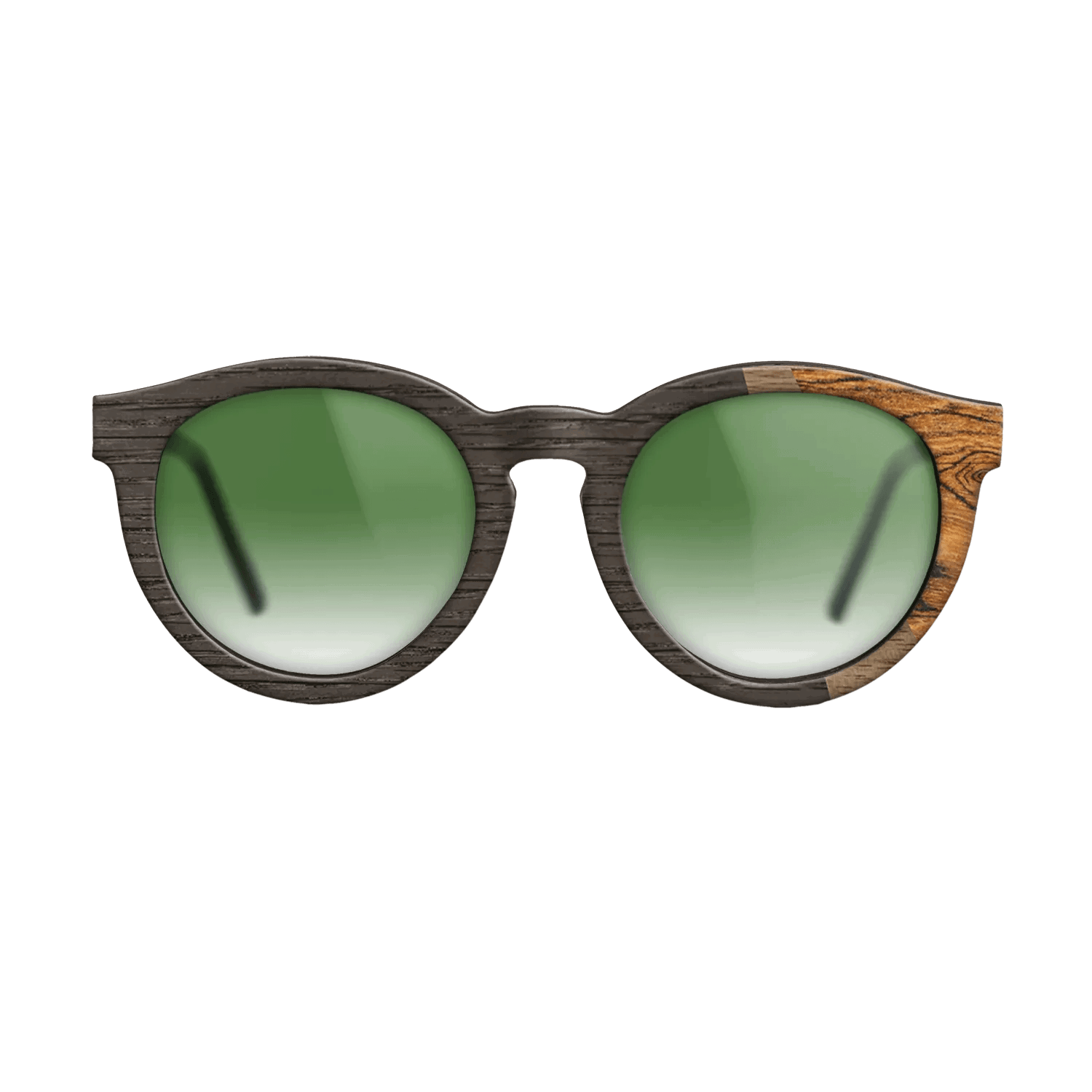 Fumed Oak,Walnut: Straight Grain,Bocote: Angle Cut - The Rebel - Round - SIRIS wood optic