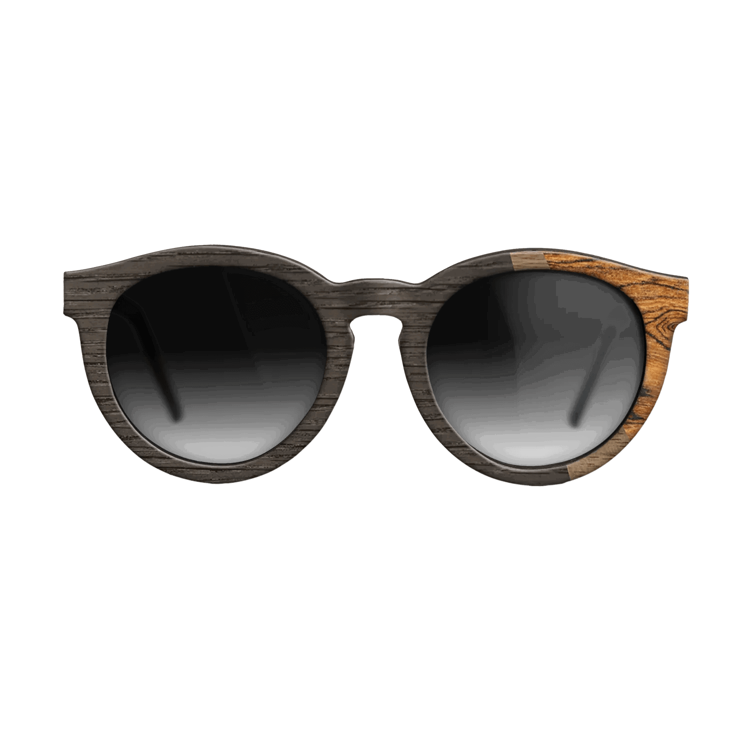 Fumed Oak,Walnut: Straight Grain,Bocote: Angle Cut - The Rebel - Round - SIRIS wood optic