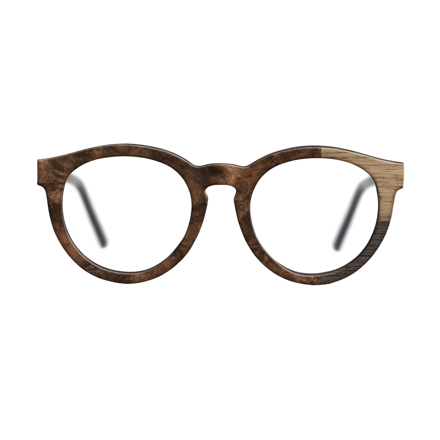 Fumed Oak,Walnut: Straight Grain: Cubic Cuts - The Rebel - Round - SIRIS wood optic