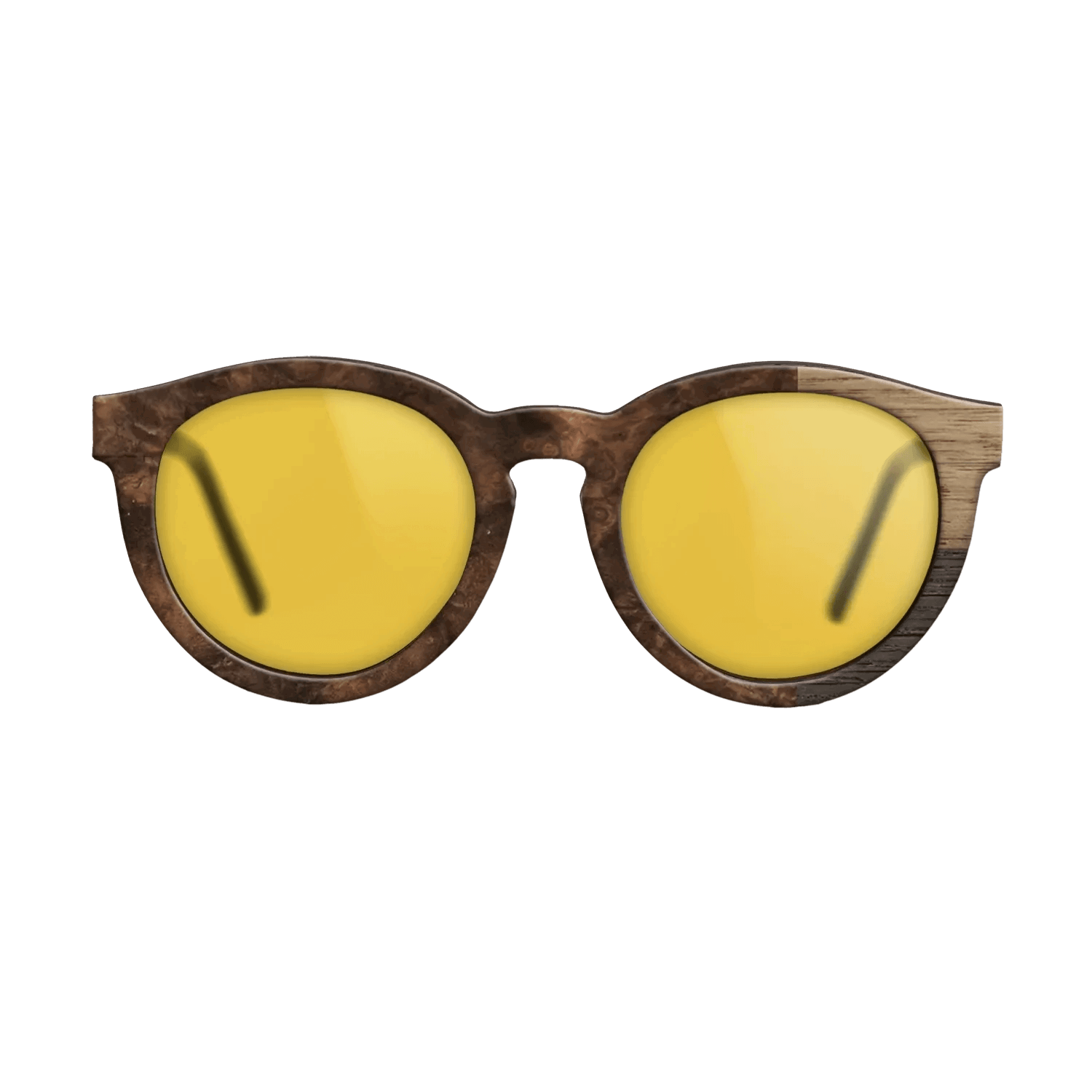 Fumed Oak,Walnut: Straight Grain: Cubic Cuts - The Rebel - Round - SIRIS wood optic