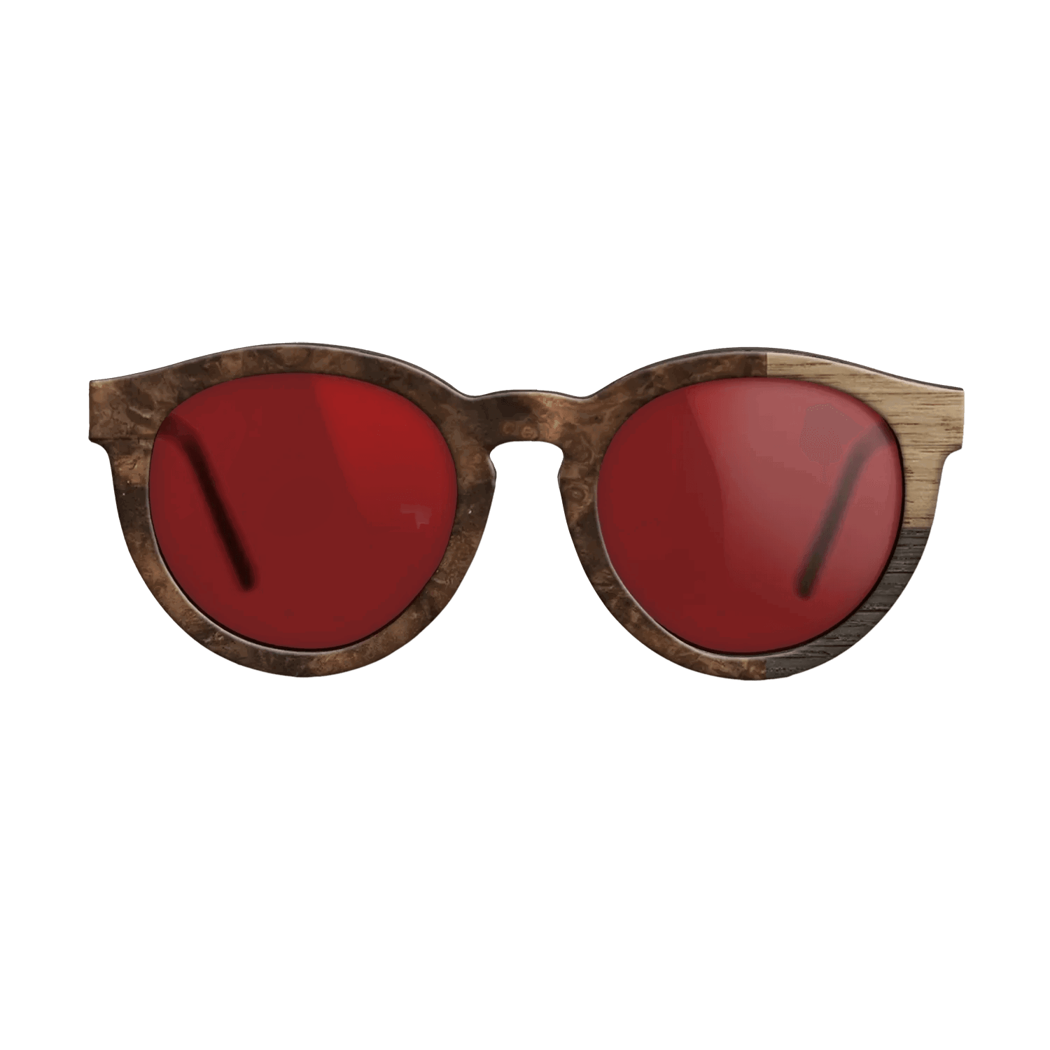 Fumed Oak,Walnut: Straight Grain: Cubic Cuts - The Rebel - Round - SIRIS wood optic