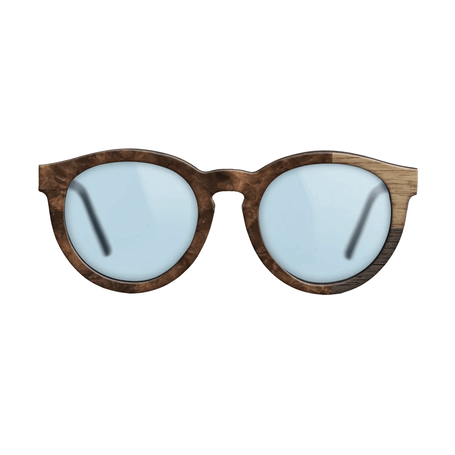 Fumed Oak,Walnut: Straight Grain: Cubic Cuts - The Rebel - Round - SIRIS wood optic