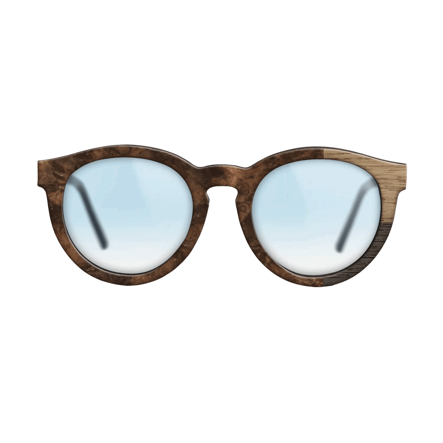 Fumed Oak,Walnut: Straight Grain: Cubic Cuts - The Rebel - Round - SIRIS wood optic