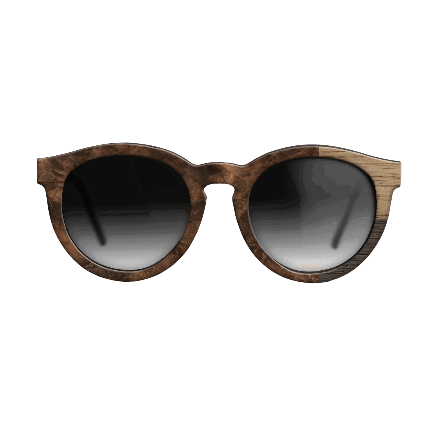 Fumed Oak,Walnut: Straight Grain: Cubic Cuts - The Rebel - Round - SIRIS wood optic