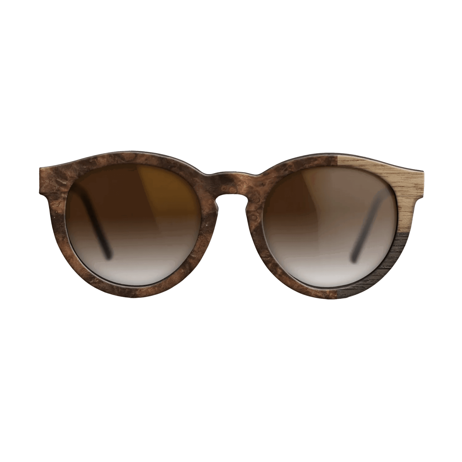 Fumed Oak,Walnut: Straight Grain: Cubic Cuts - The Rebel - Round - SIRIS wood optic