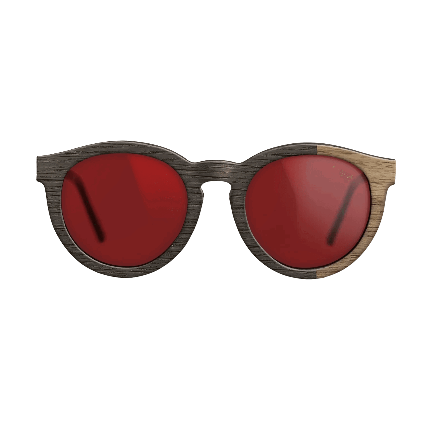 Fumed Oak,Walnut: Straight Grain: DiCut - The Rebel - Round - SIRIS wood optic