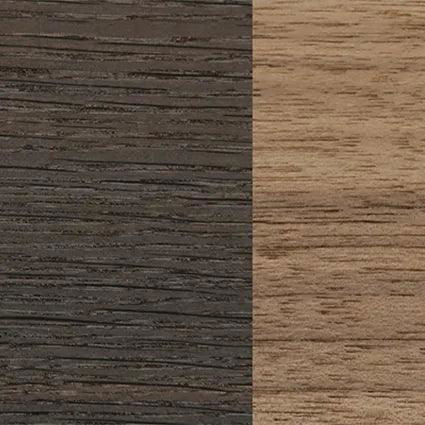 Fumed Oak,Walnut: Straight Grain: DiCut - The Sage - Rectangle - SIRIS wood optic