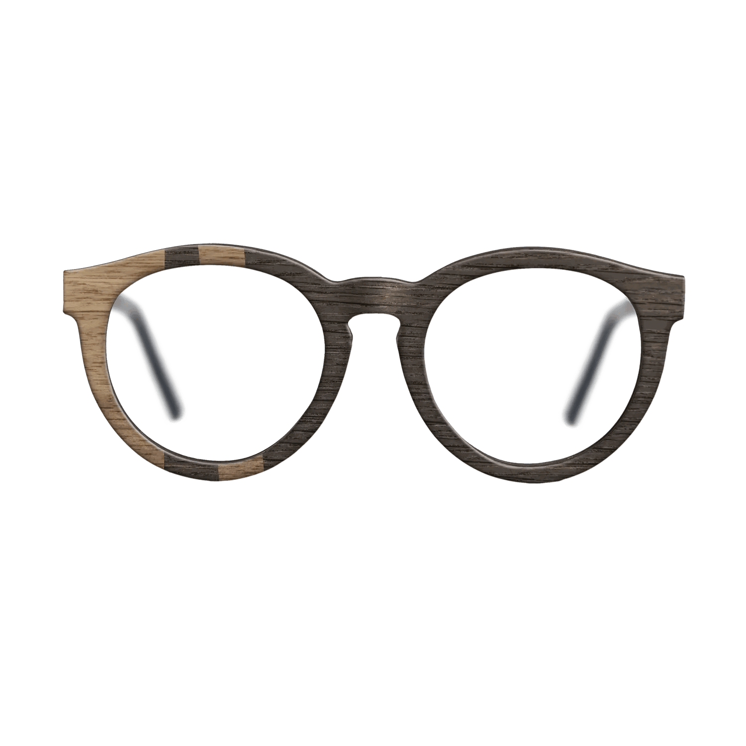 Fumed Oak,Walnut: Straight Grain: Geometric - The Rebel - Round - SIRIS wood optic