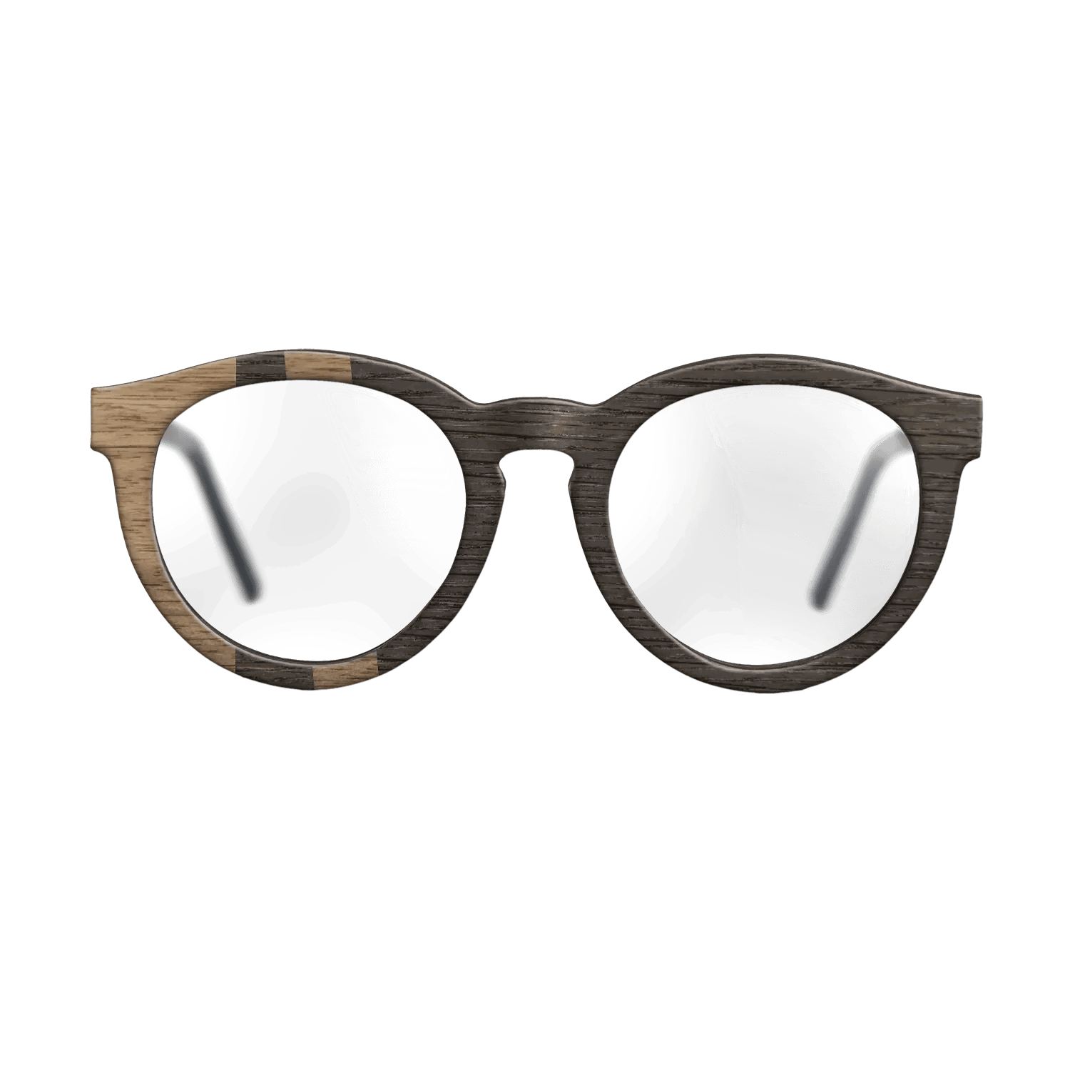 Fumed Oak,Walnut: Straight Grain: Geometric - The Rebel - Round - SIRIS wood optic