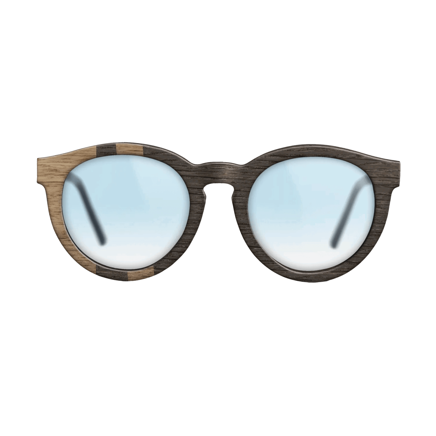 Fumed Oak,Walnut: Straight Grain: Geometric - The Rebel - Round - SIRIS wood optic