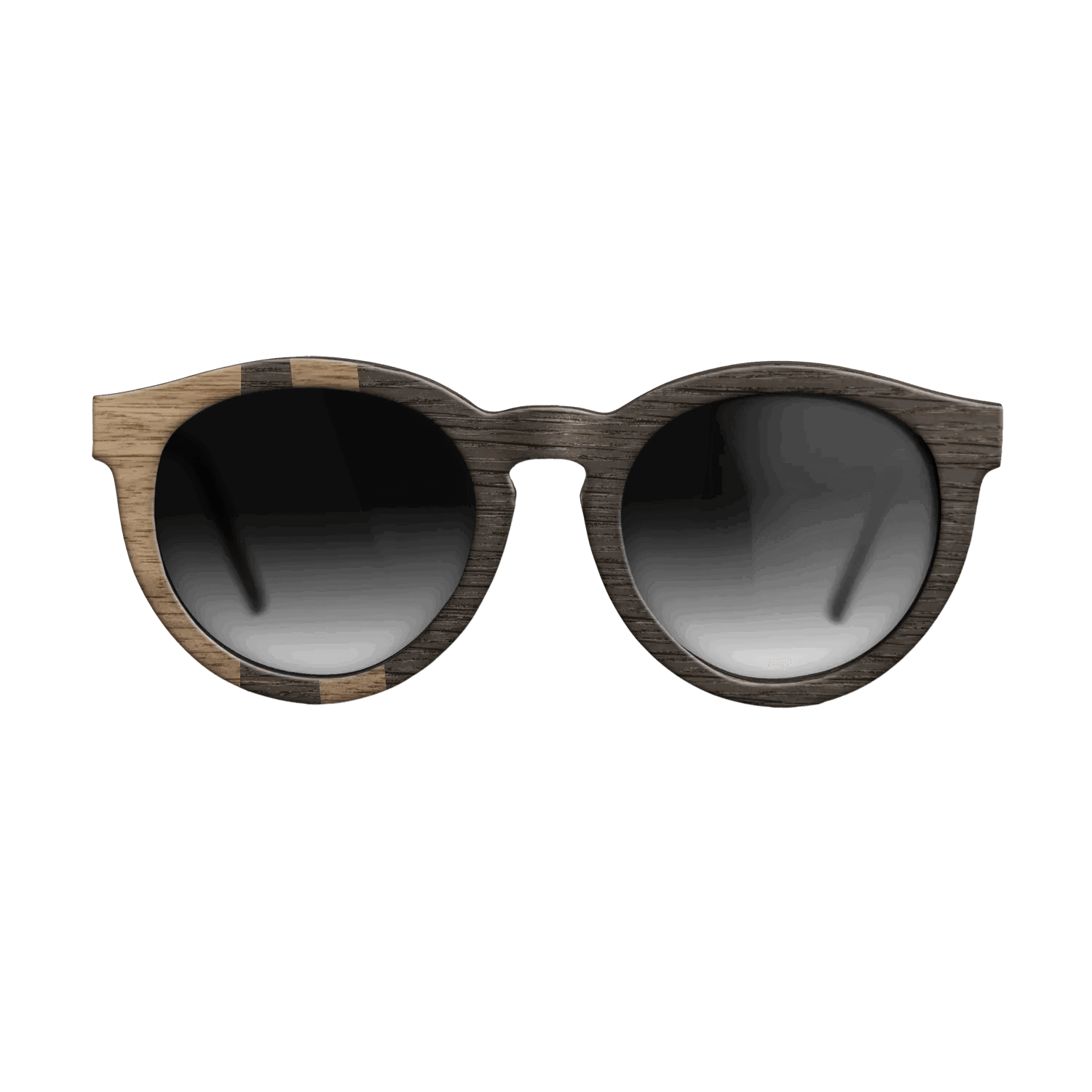 Fumed Oak,Walnut: Straight Grain: Geometric - The Rebel - Round - SIRIS wood optic