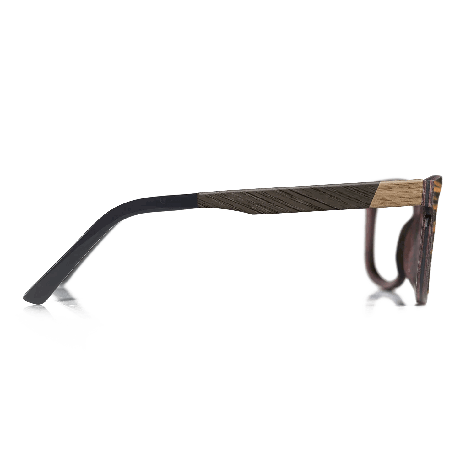 Fumed Oak,Walnut: Straight Grain,Italian Ebony,Poplar Dyed: Yellow,Poplar Dyed: Blue Denim: Angle Cut - The Maiden - Cat - SIRIS wood optic